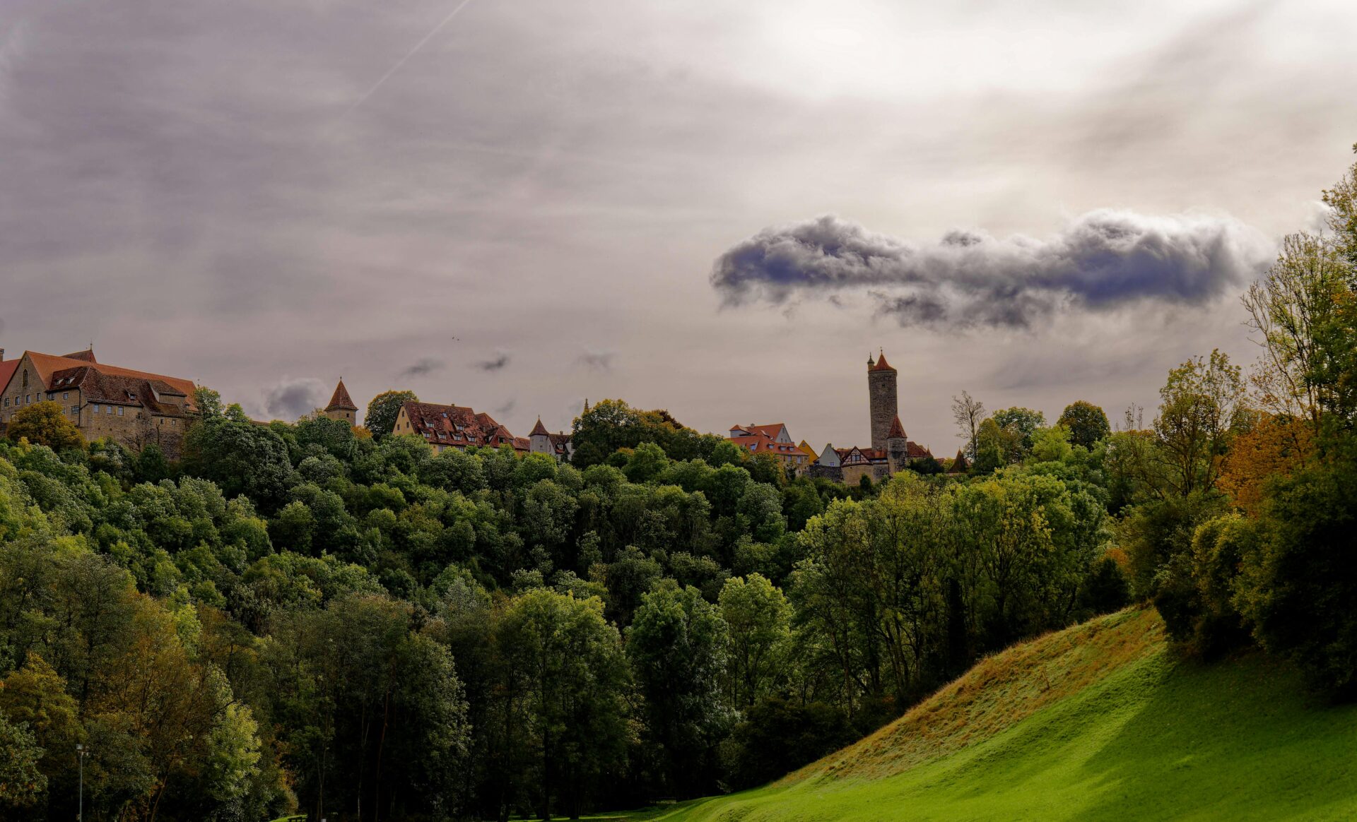 Autumn Panorama of Rothenburg ob der Tauber