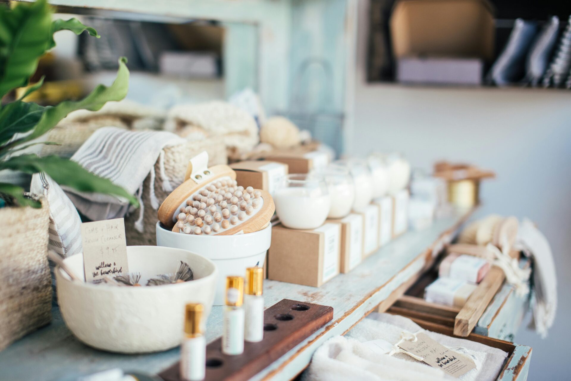 Bath or spa essentials and aromatherapy