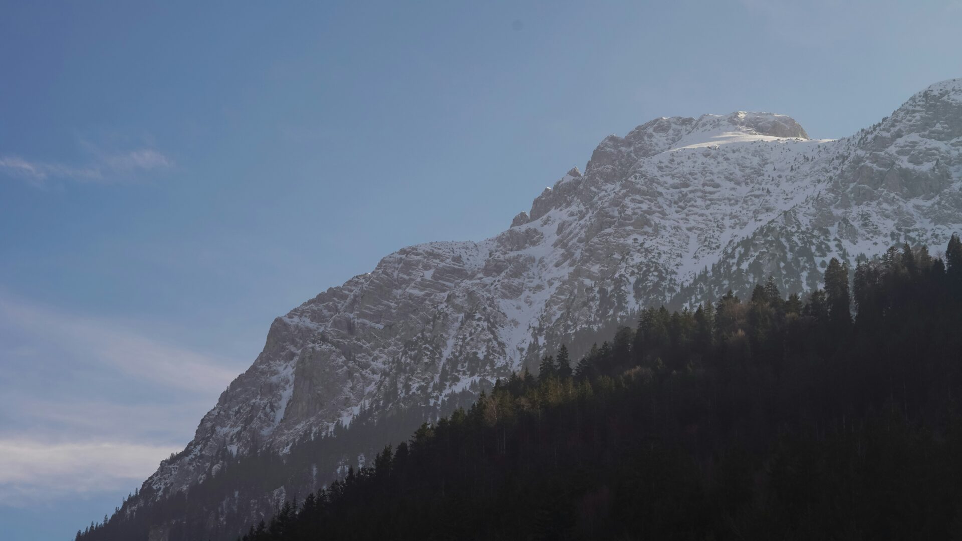 Scenic view of Bavarian Alps in Füssen 