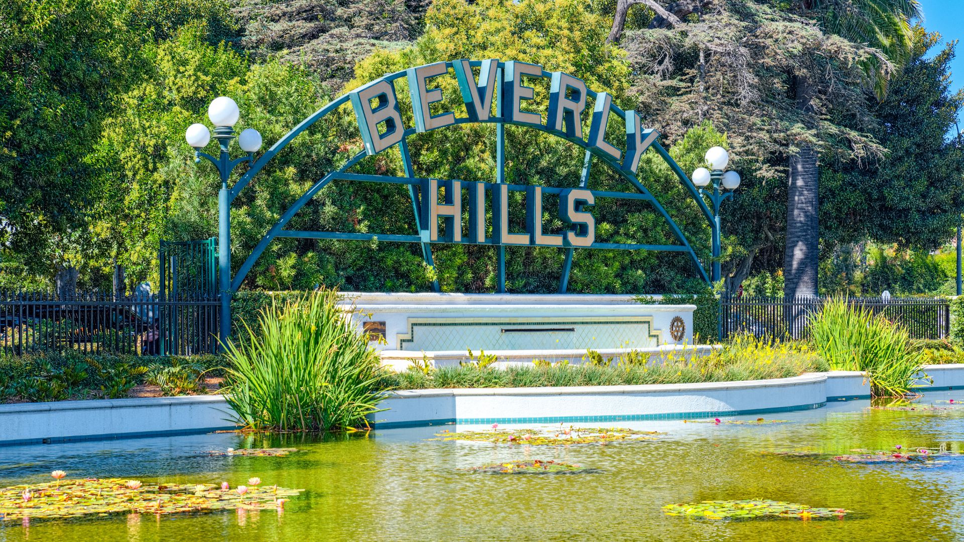 Beverly Gardens Park in Beverly Hills, California