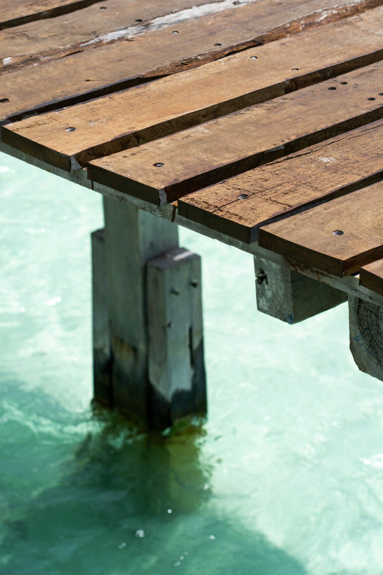Boardwalk - lakeside water - wooden pier