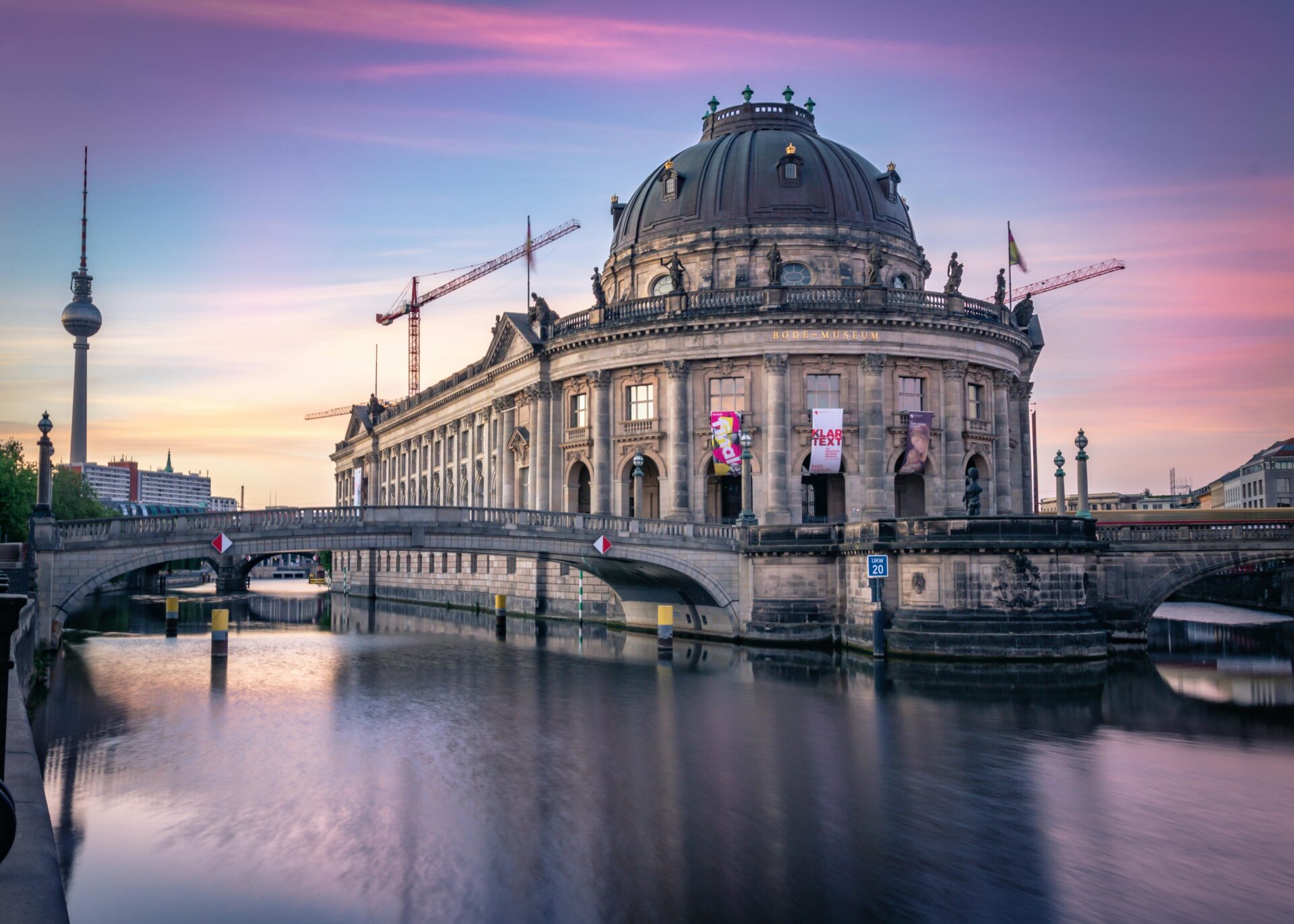 Bode-Museum at the tip of Museum Island by the Spree River