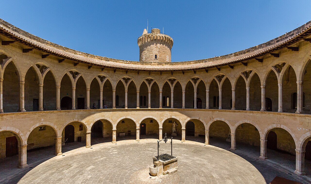Bellver Castle’s courtyard