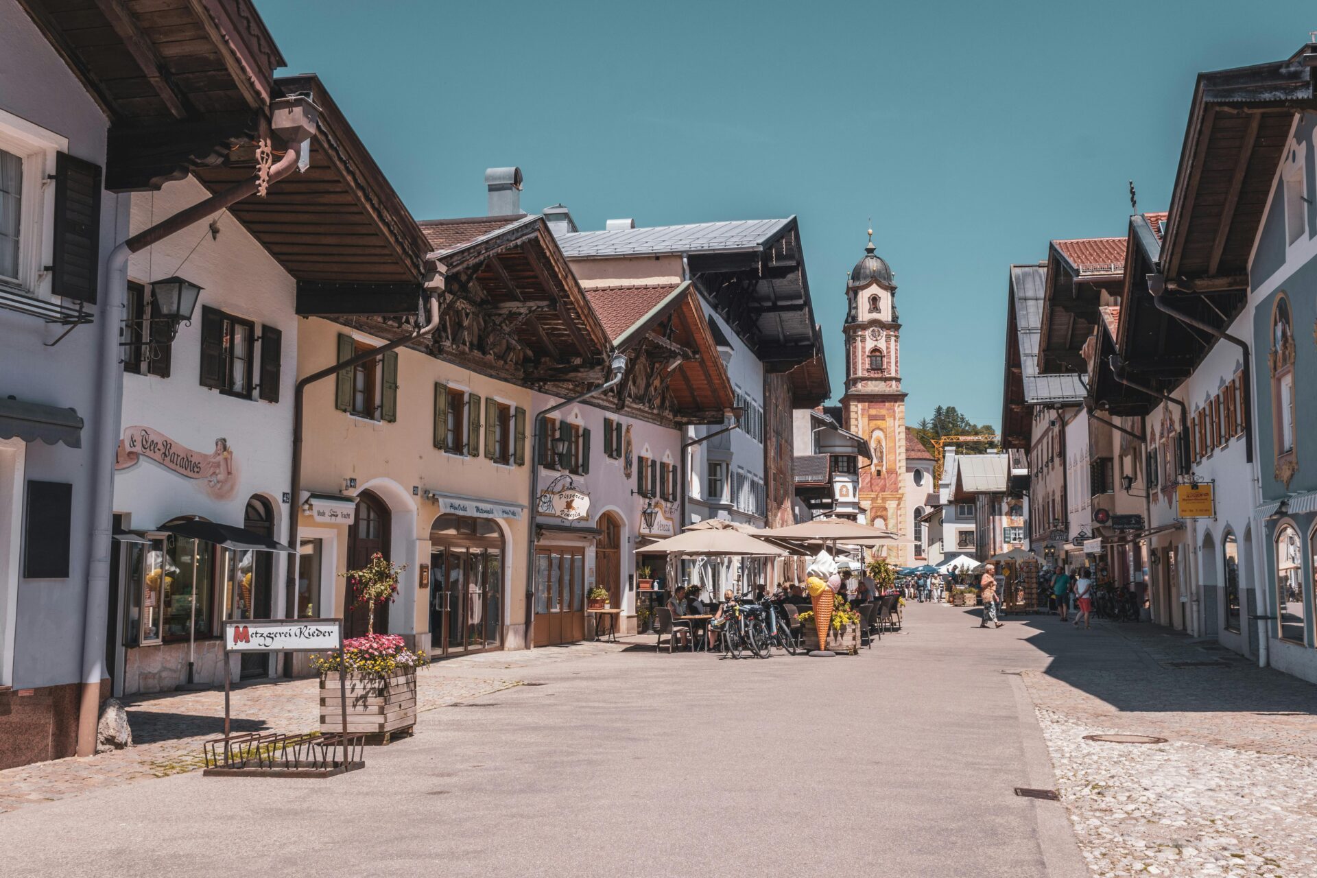 View of Mittenwald St. Peter and Paul Cathedral