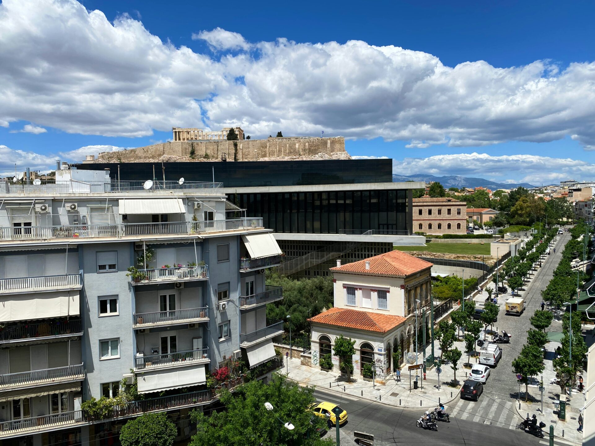 City buildings in Attica, Athens in Greece