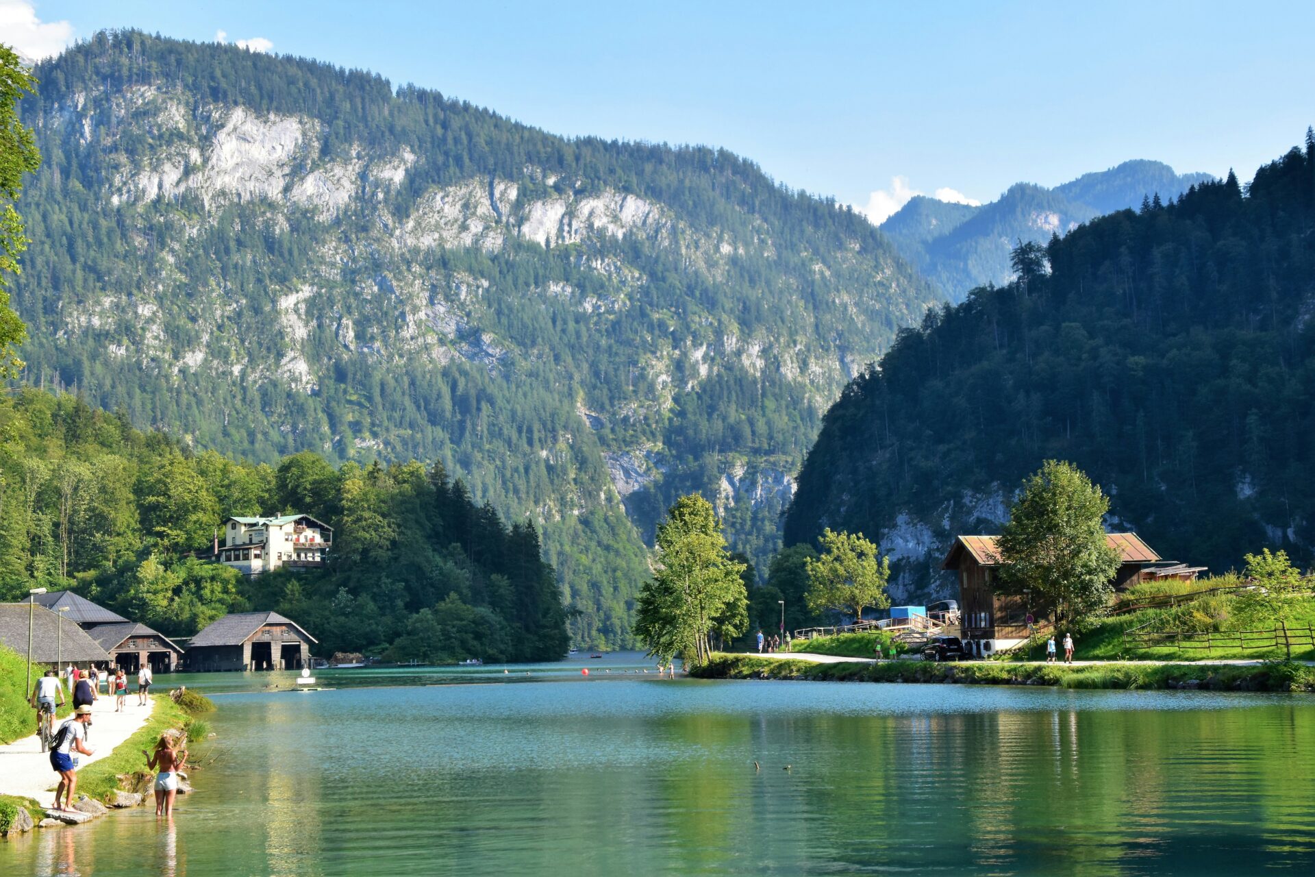 Crystal-clear waters of Königssee r