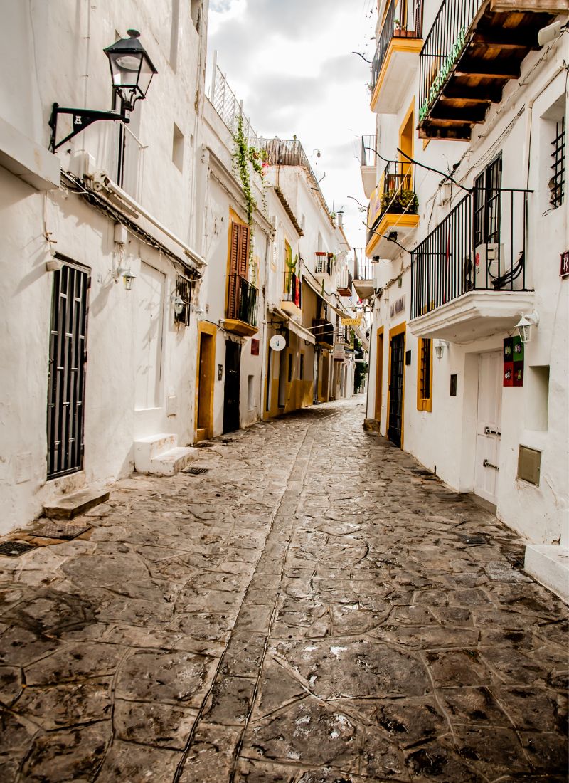 Dalt Vila’s cobbled lanes