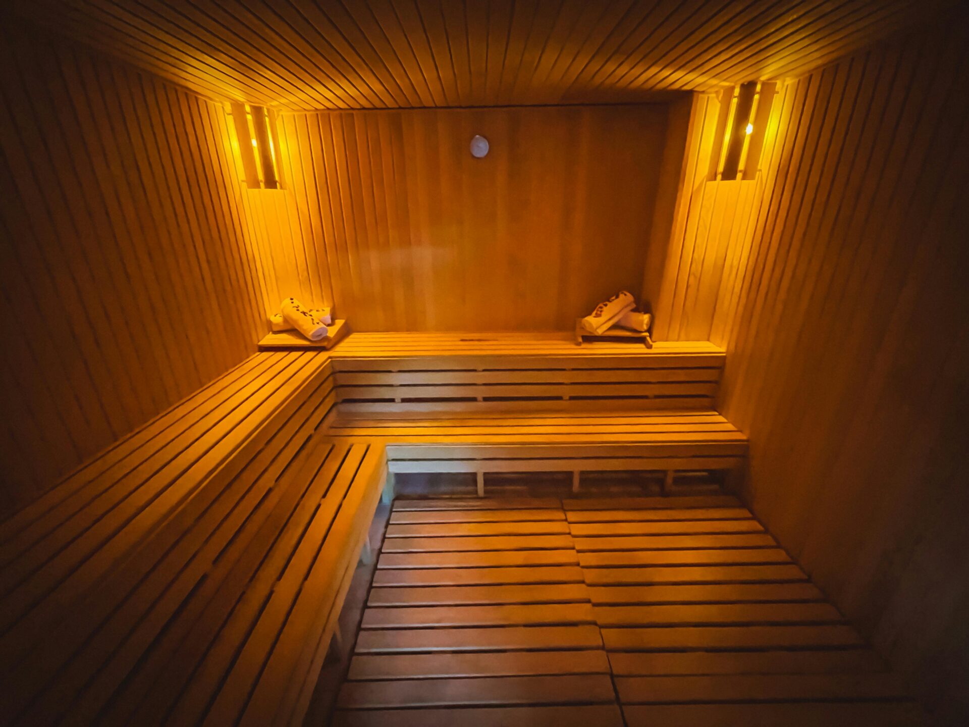 Empty sauna
