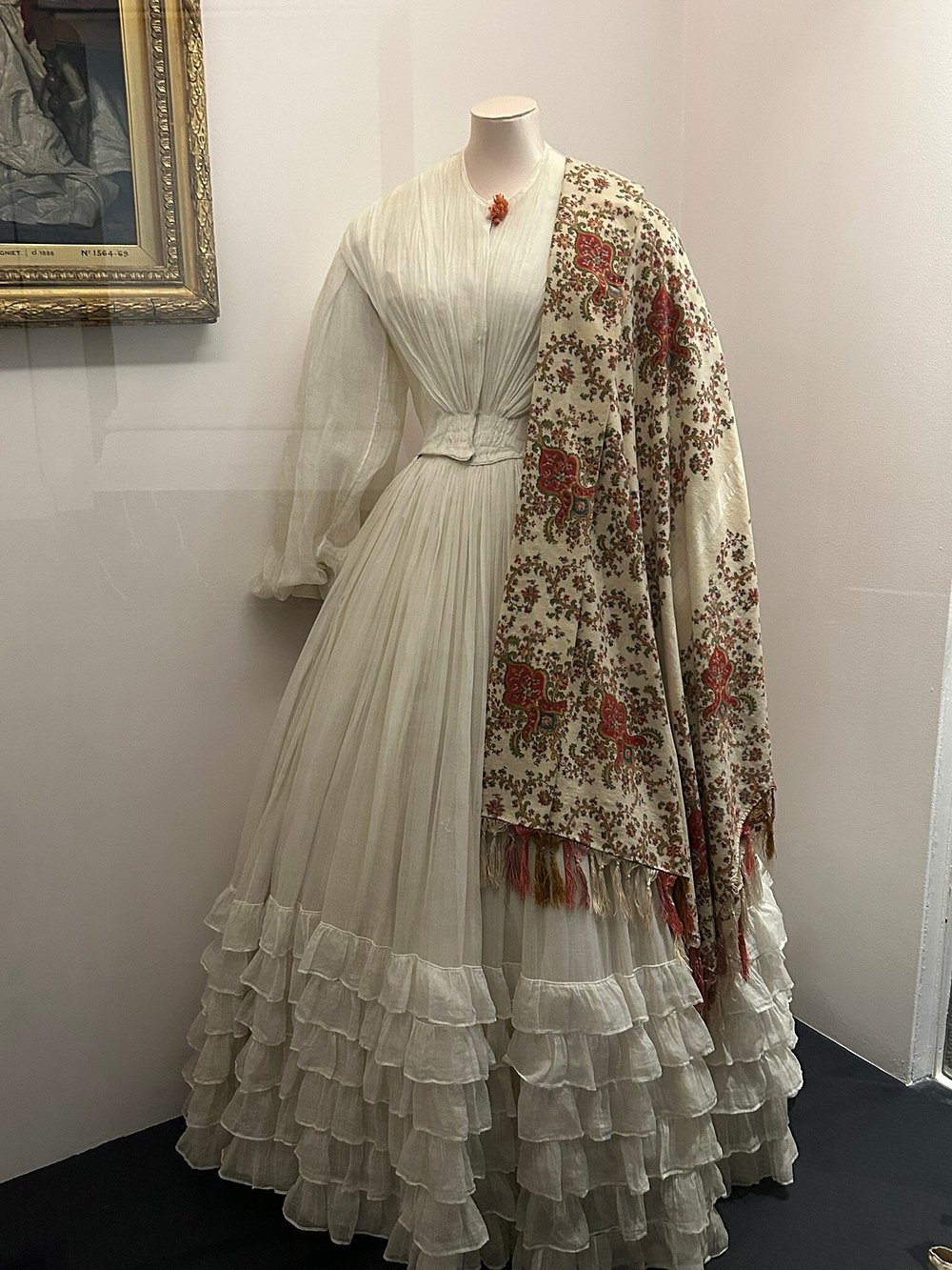 Fashion display inside the Victoria and Albert Museum