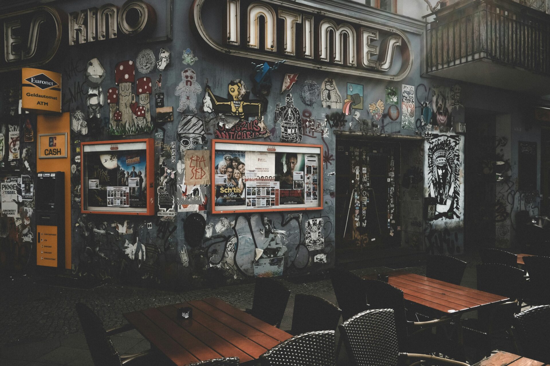 Exterior of a historic restaurant in Friedrichshain