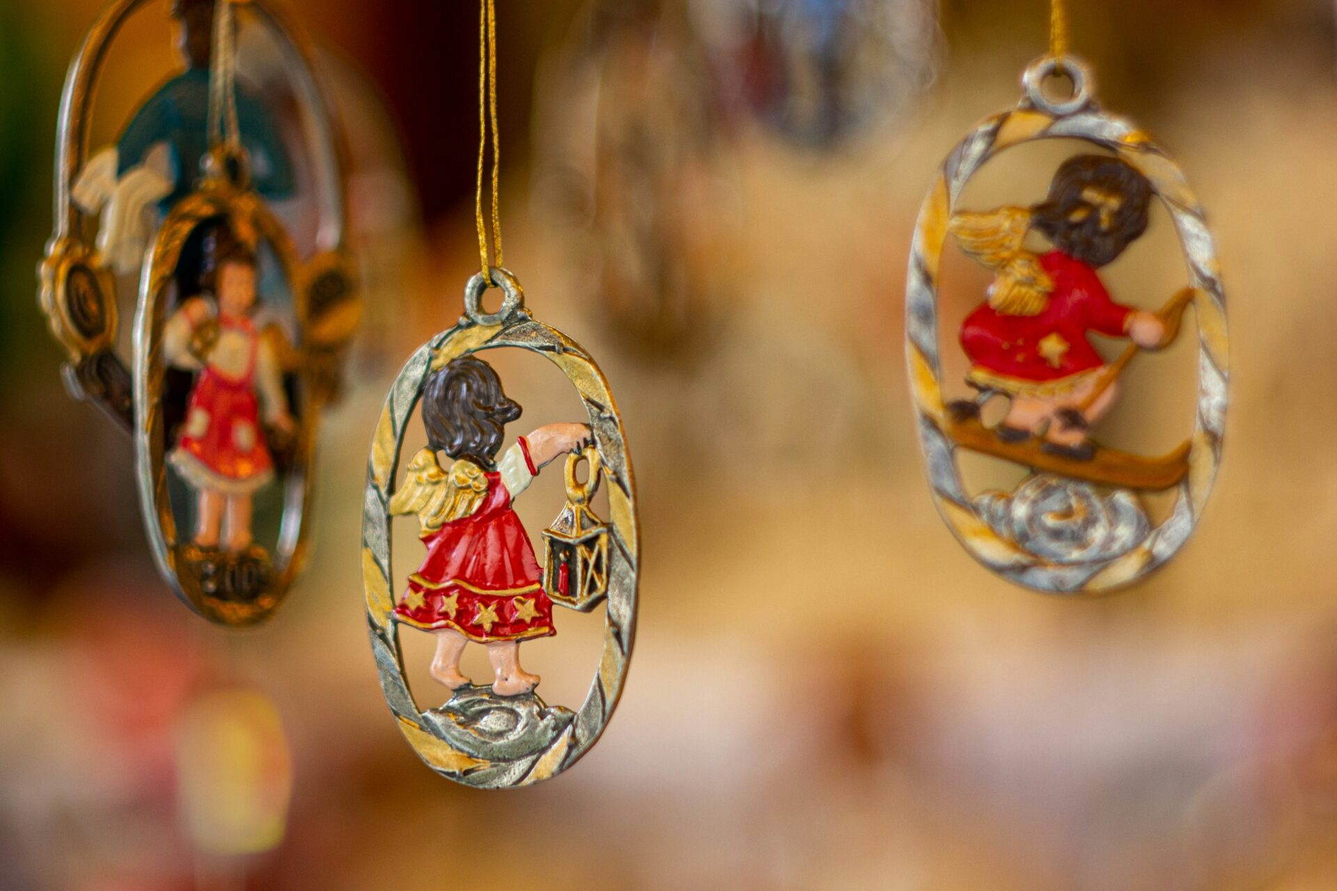 Handcrafted ornaments at Nuremberg Christkindlesmarkt