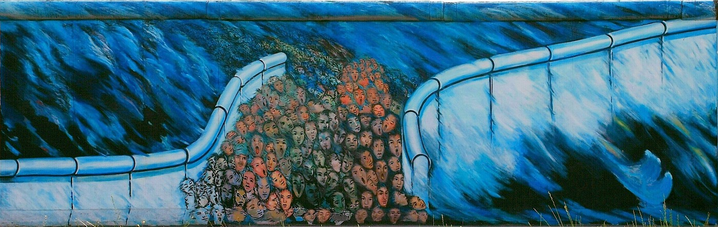 "It Happened in November" by Kani Alavi at East Side Gallery in Berlin