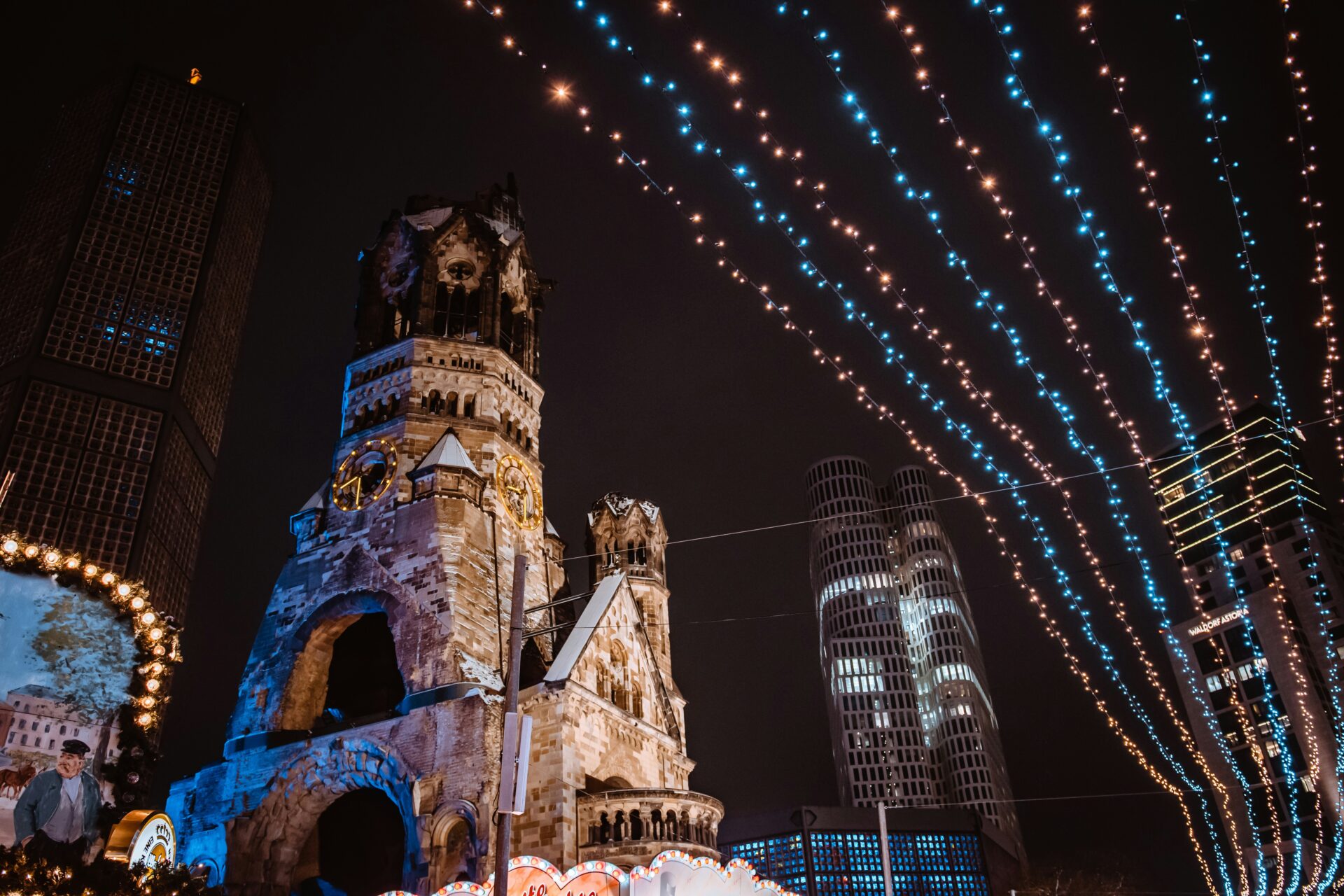 Front view of the Kaiser Wilhelm Memorial Church