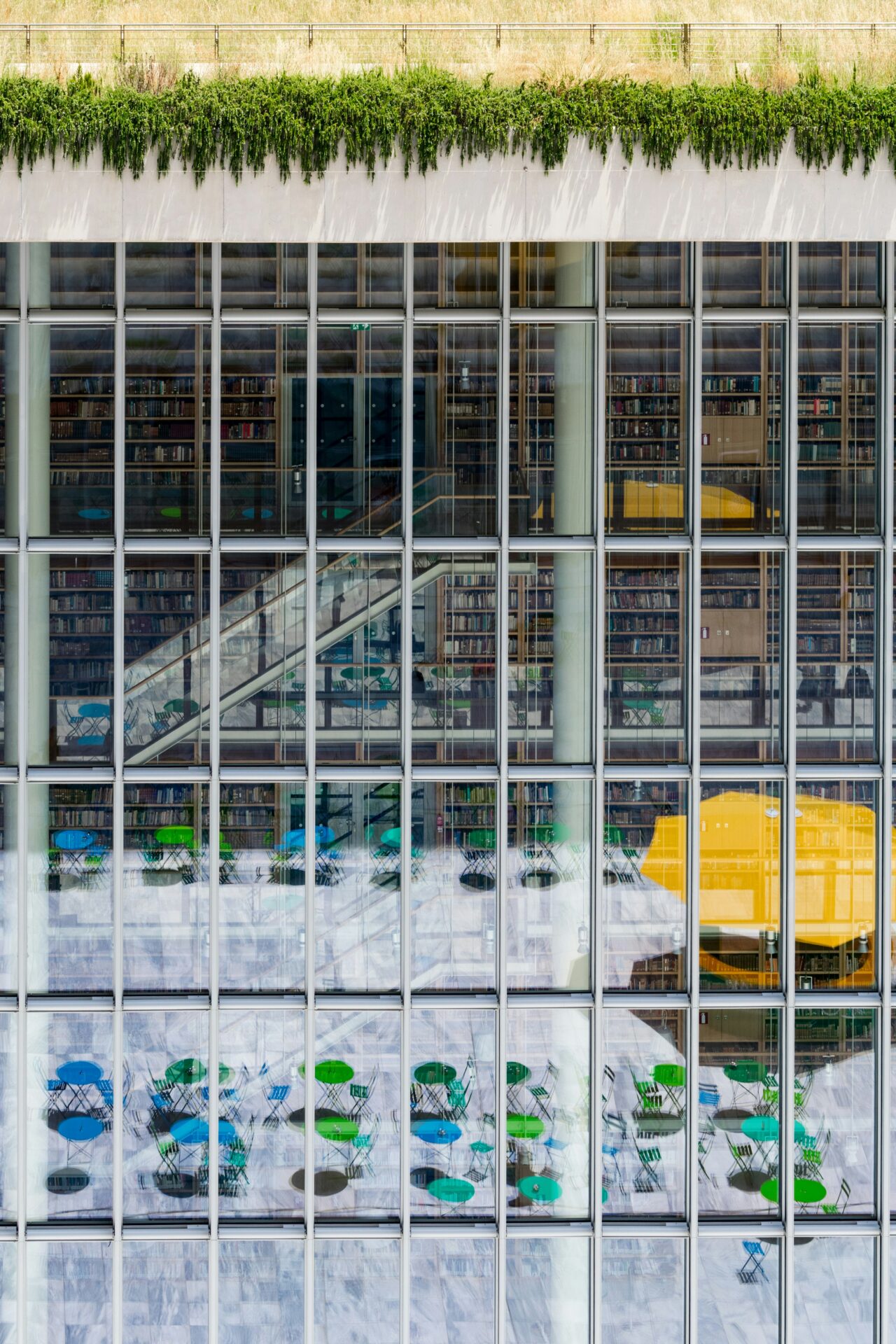 Library at Stavros Niarchos Foundation Culture Center in Athens Greece