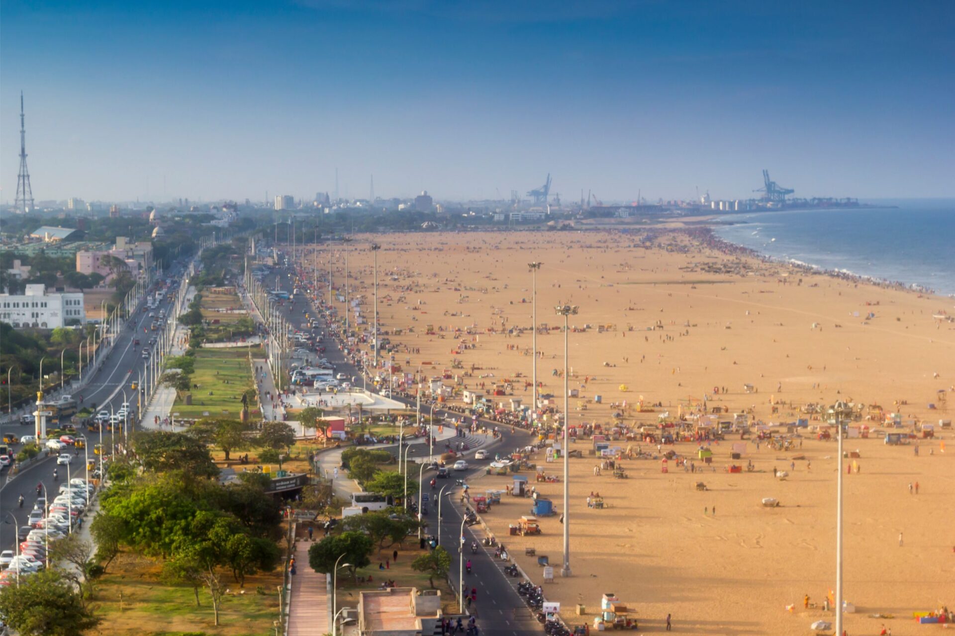 Marina Beach in Chennai
