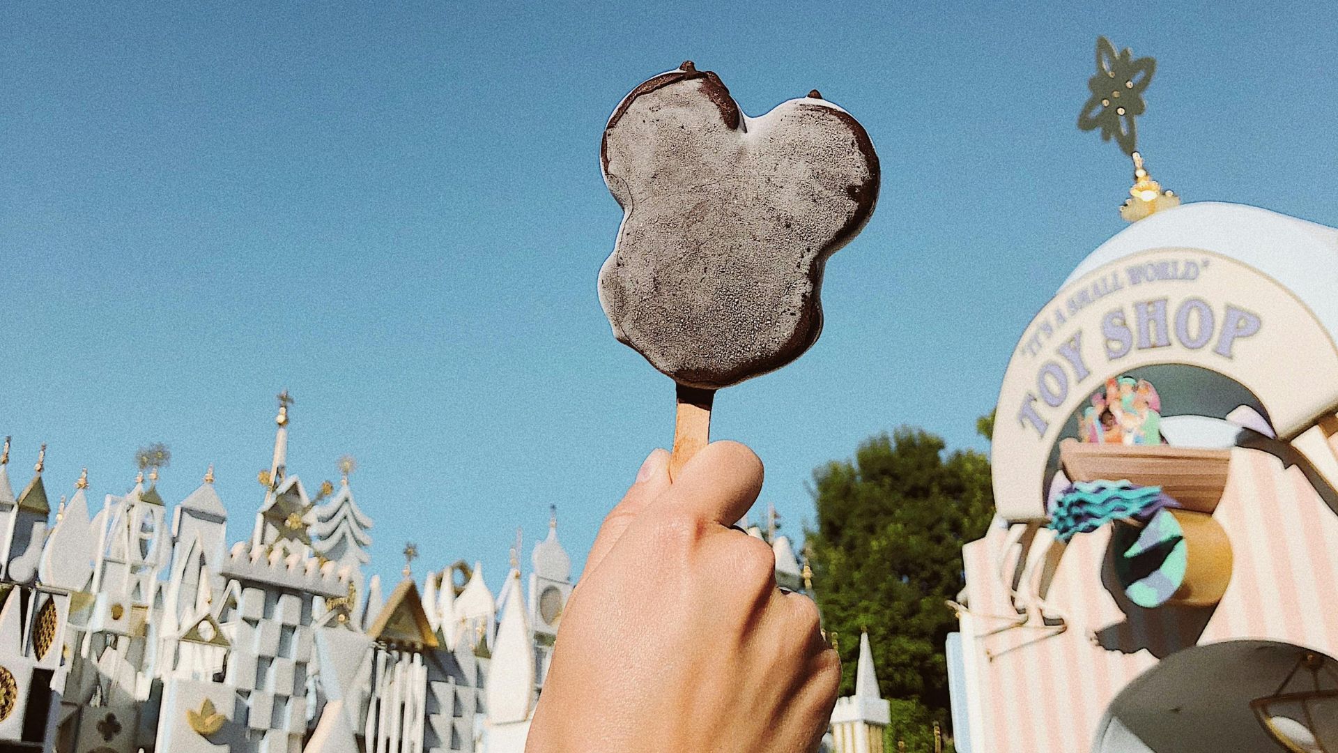 Mickey Mouse shape popcicle on Stick Disney California Adventure Park,  Anaheim, California