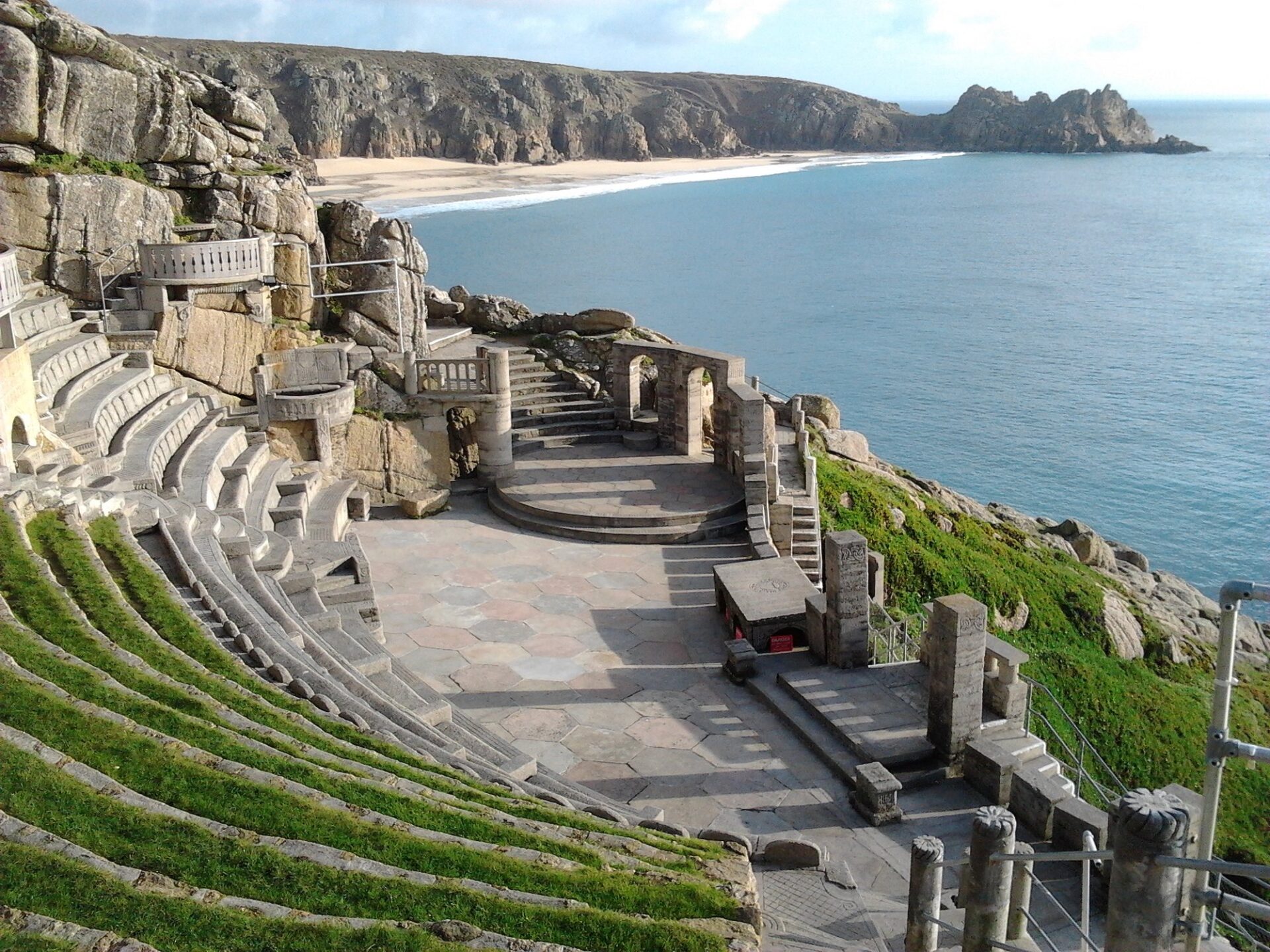 Minack Theatre set against the coastline