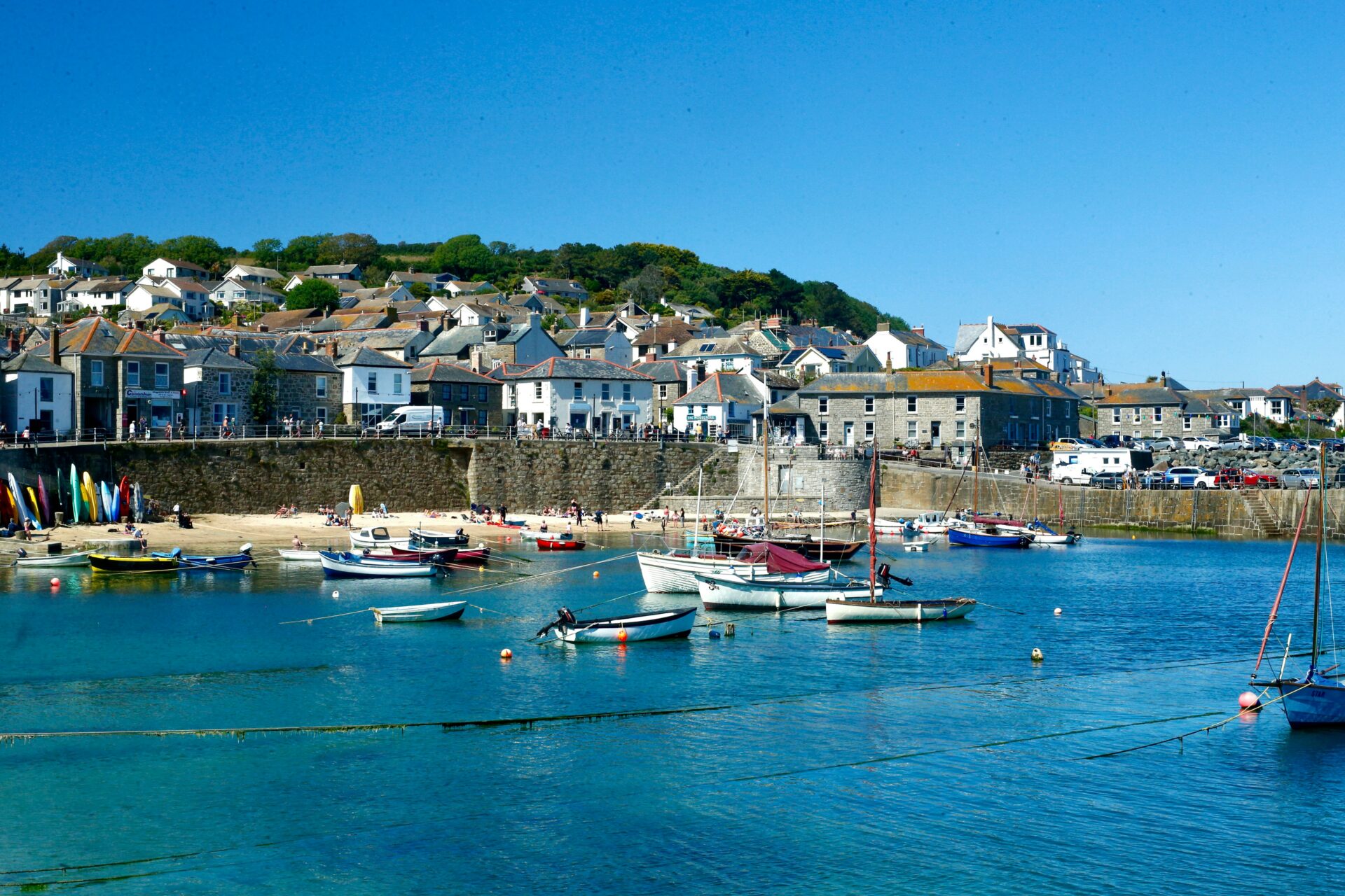 Mousehole village in Cornwall