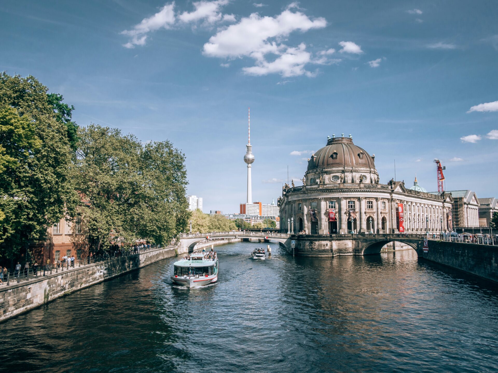 View of Bode-Museum from across the river in Berlin