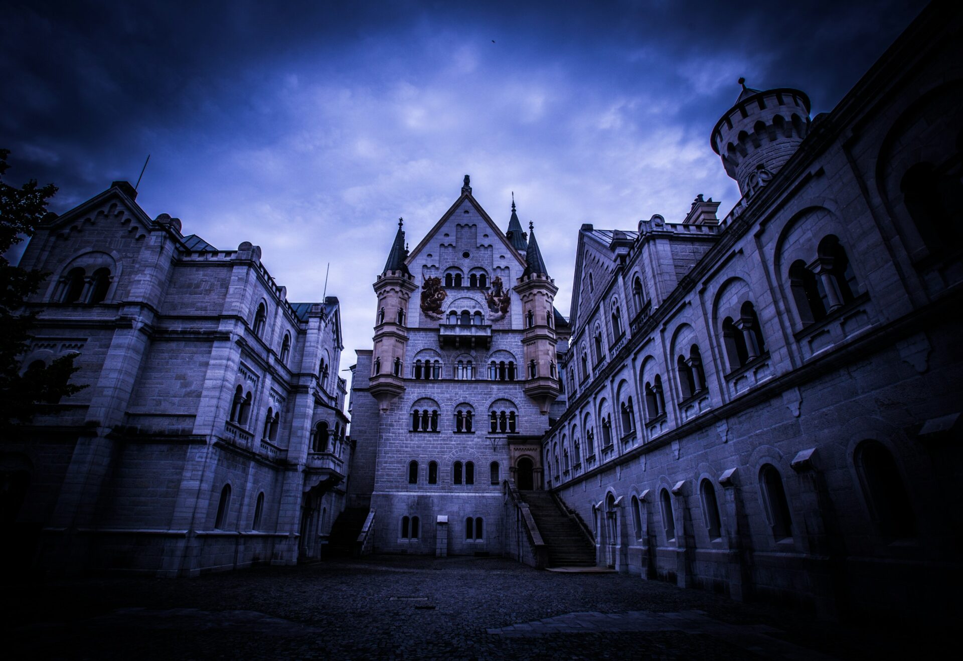 The iconic Neuschwanstein Castle Facade