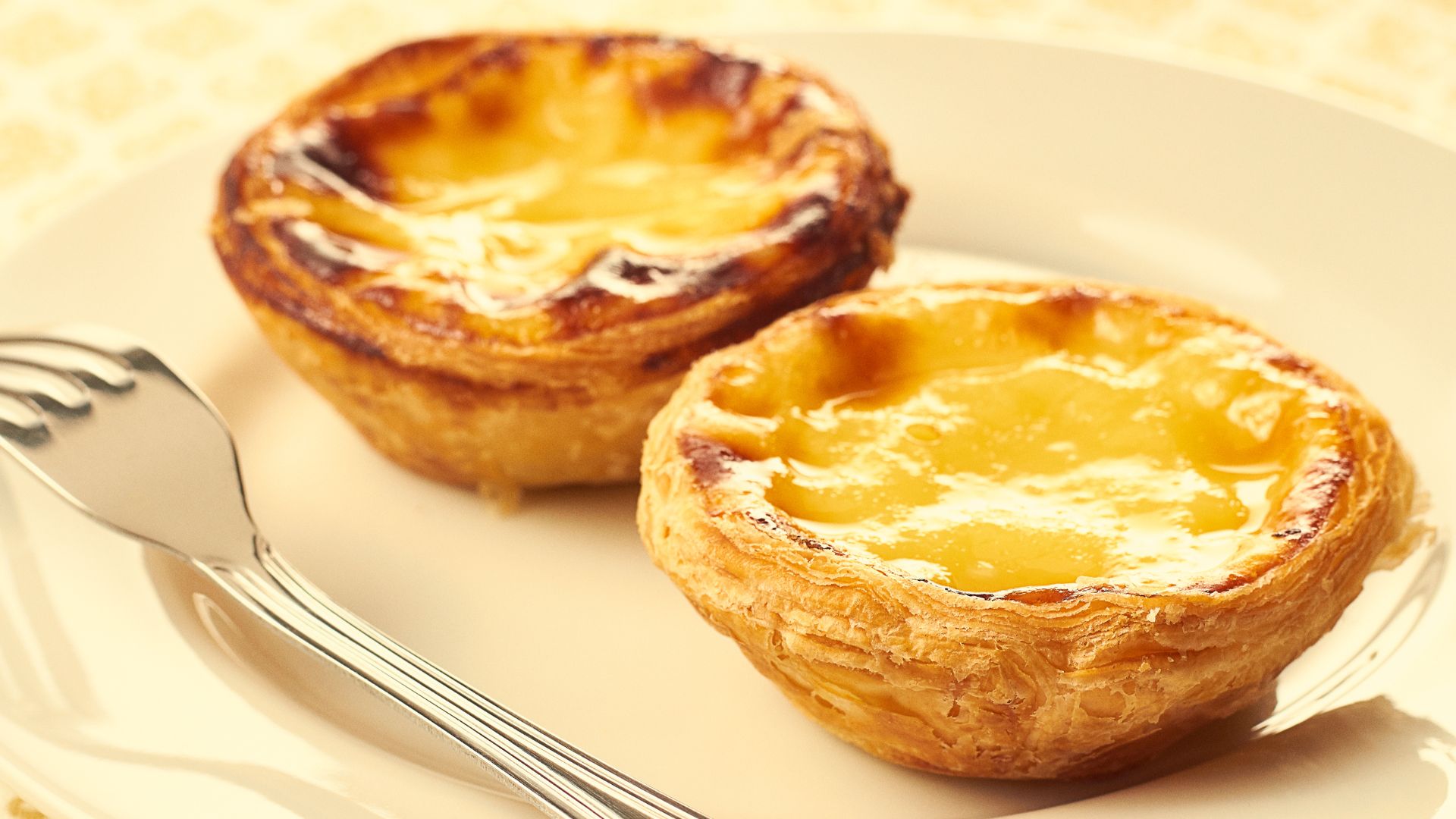 Two Pastel de nata.