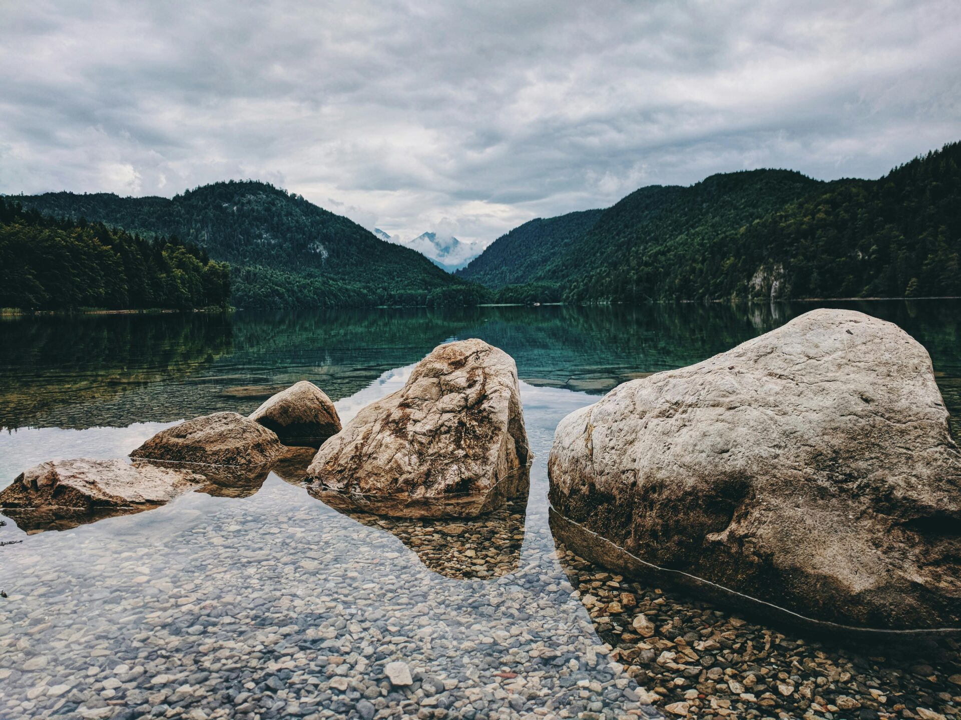 Photo of Boulders on Lake in Füssen