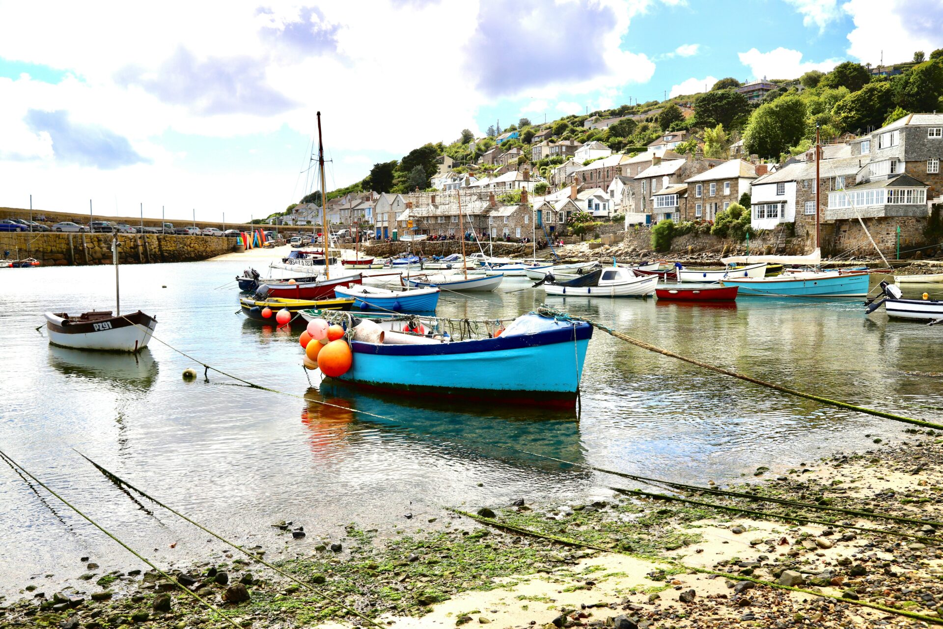Picturesque Mousehole harbour