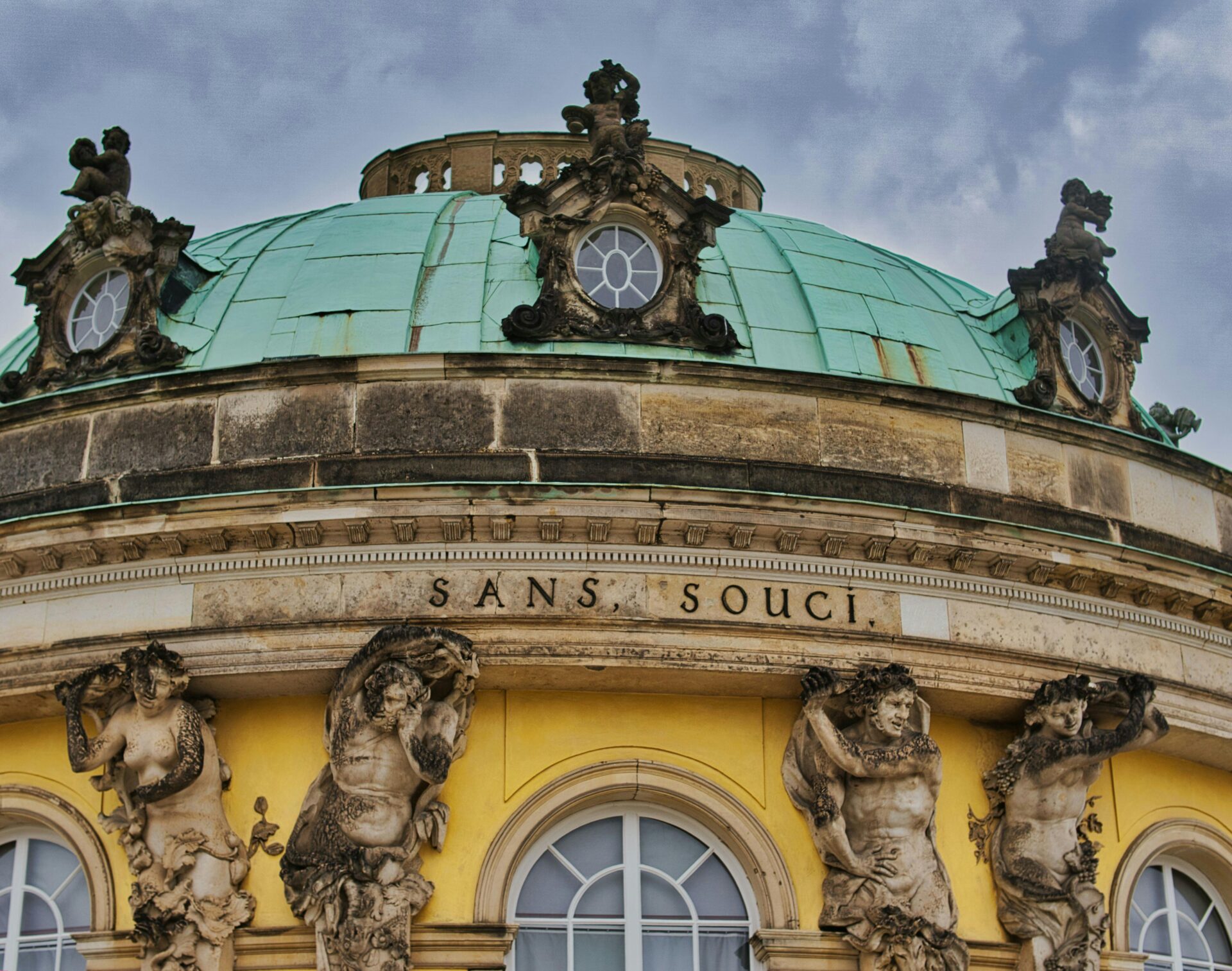 A regal view of Sanssouci’s façade