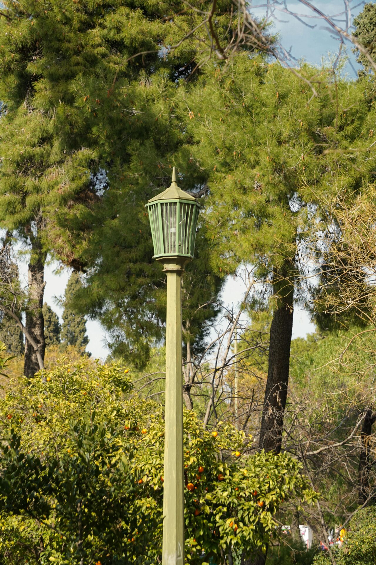 Street Lamp in Park - Athens