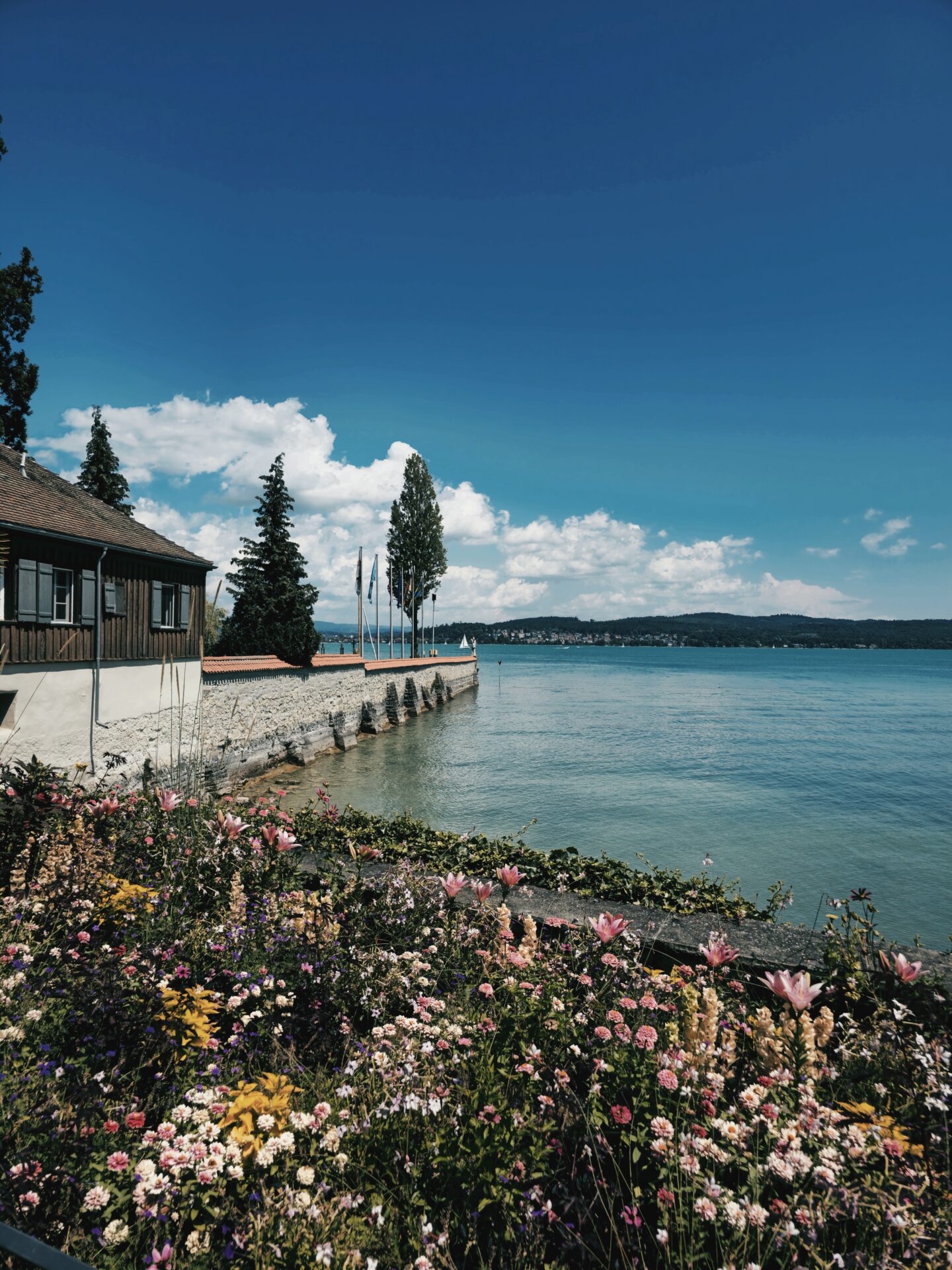 Sunny Garden Setting in Mainau Near Lake Constance