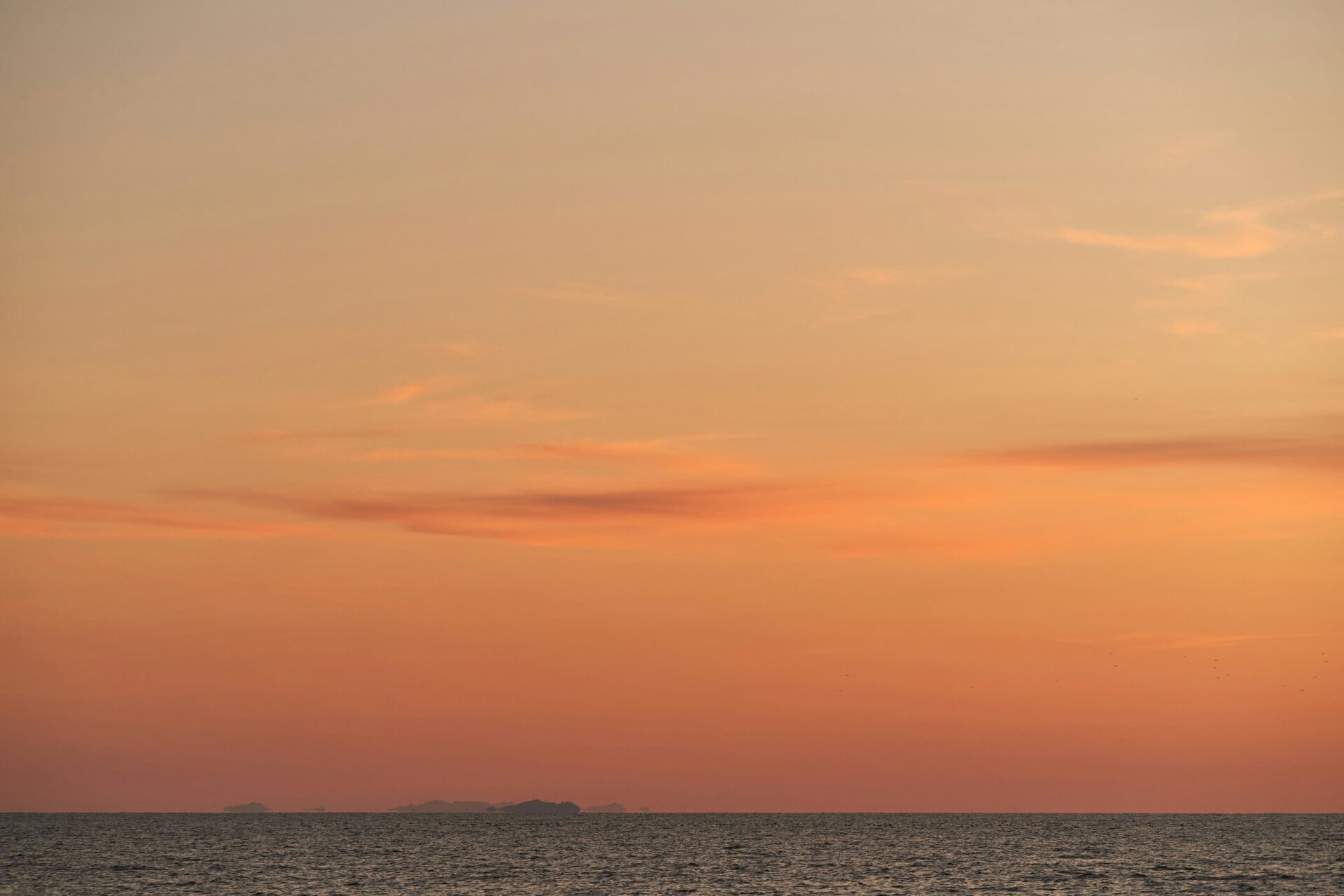 Sunset at the beach - golden hour at a beach