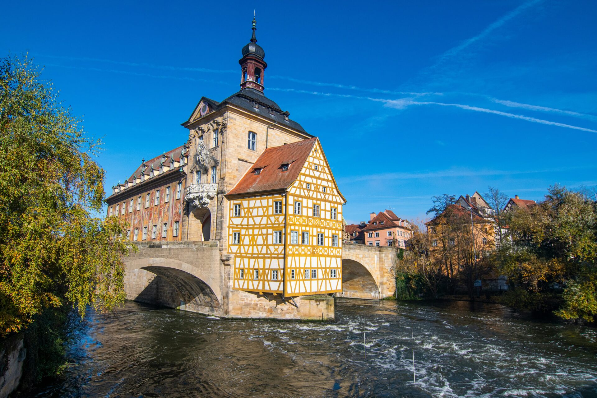 The River Regnitz and the Old Town Hall