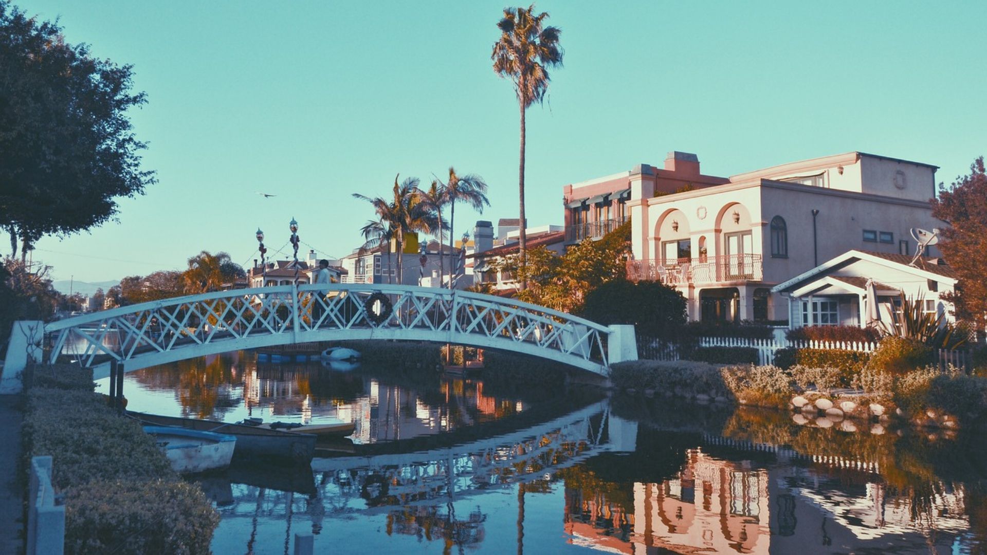 Venice Canal Historic District in  Venice Beach, Los Angeles, California