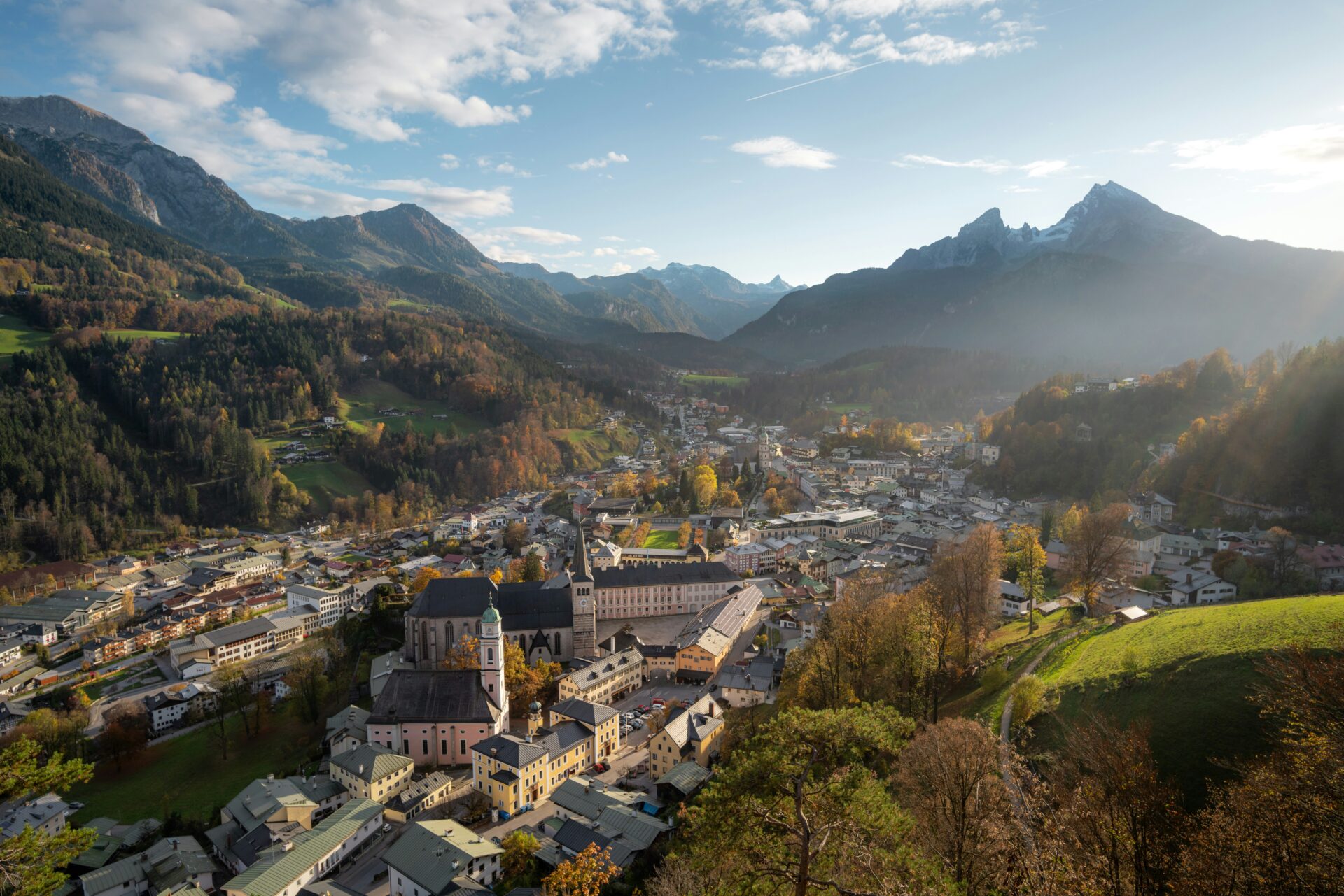 View of Berchtesgaden town