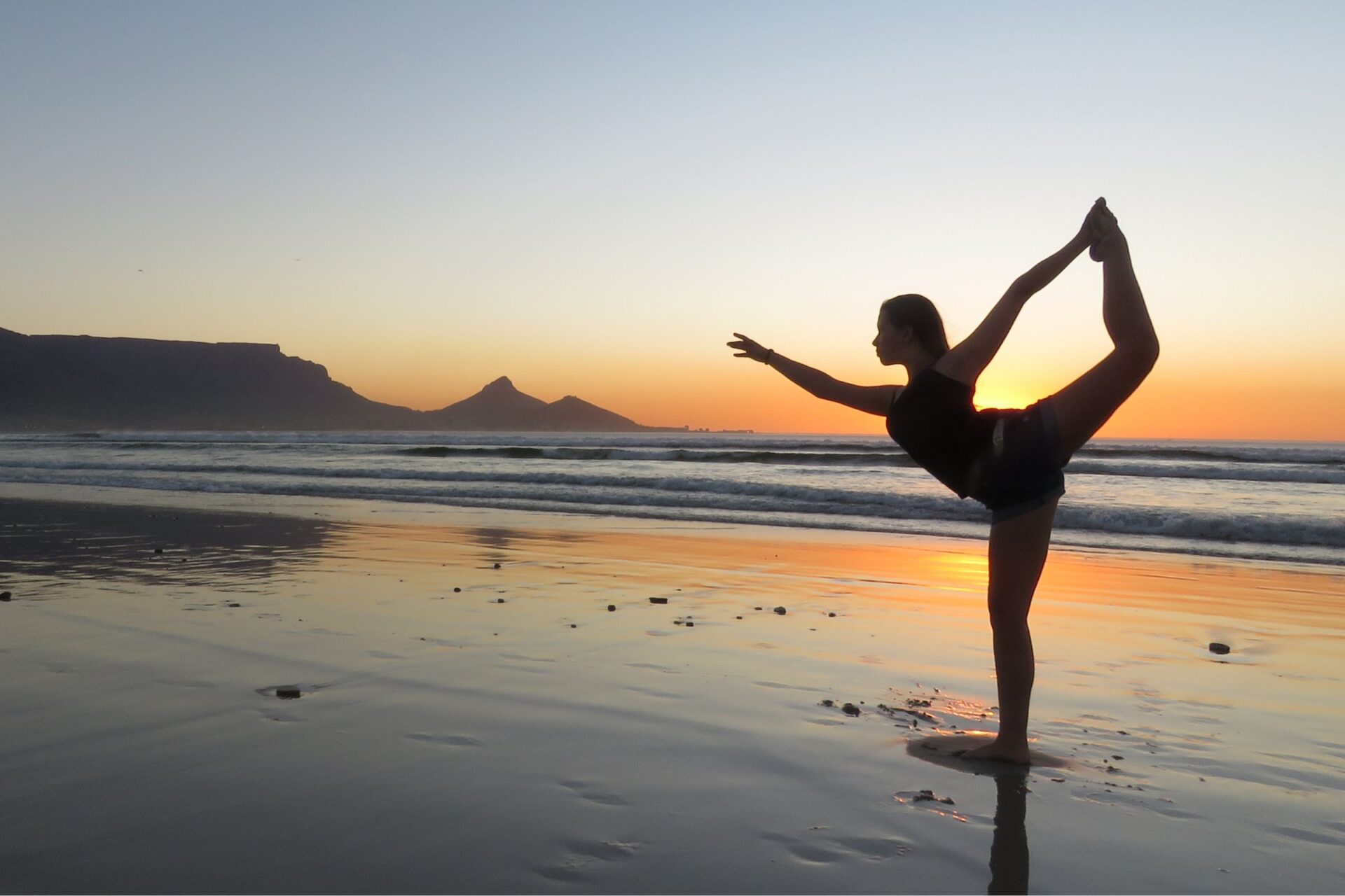 yoga on the beach