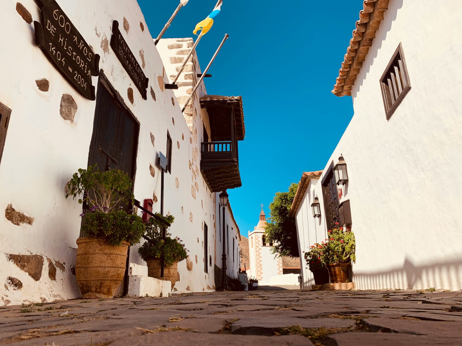 A close-up view of Betancuria Village