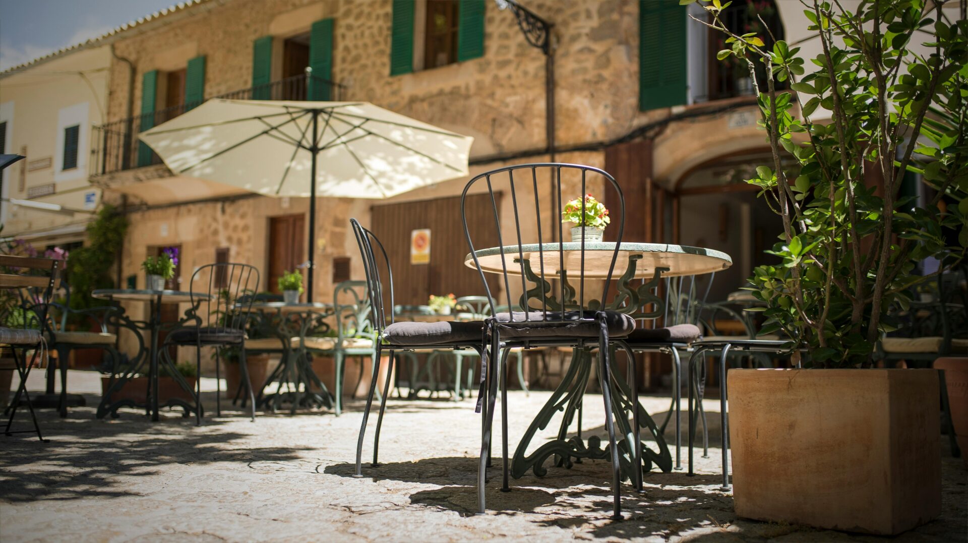 Cozy street café
