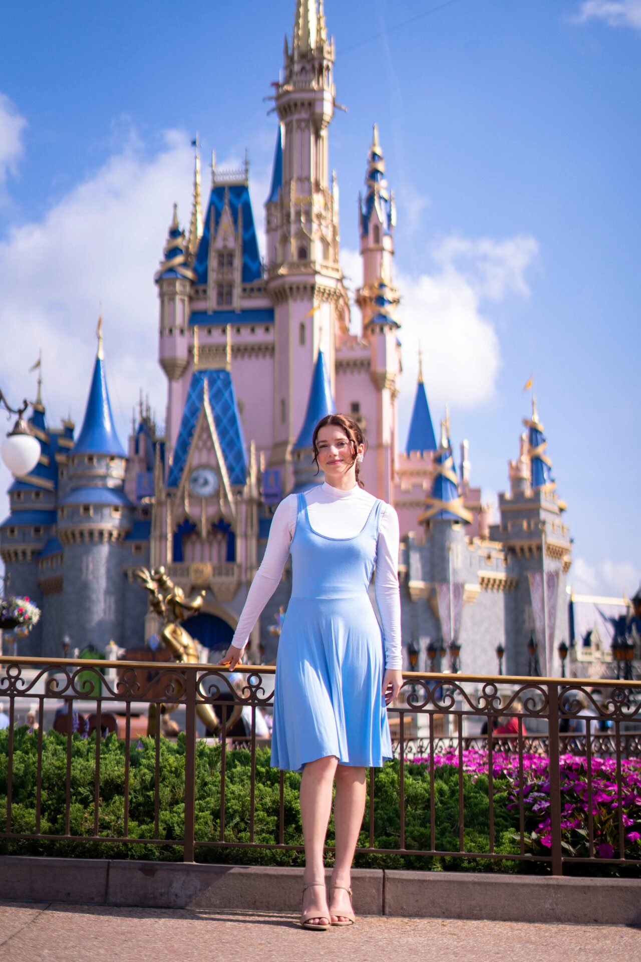 A breathtaking view of Cinderella Castle at Disney World Resort,