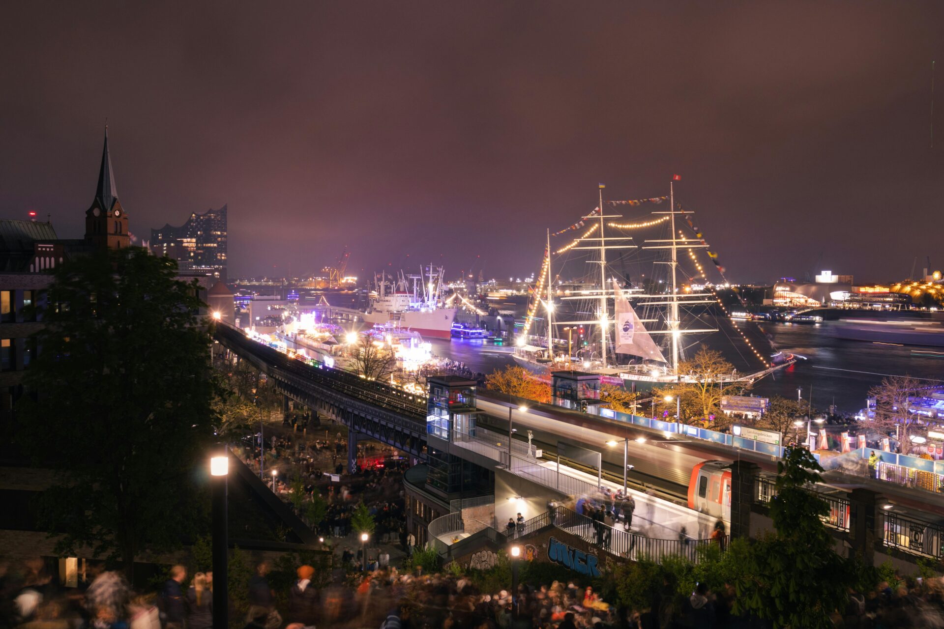 Modern cityscape of HafenCity in Hamburg