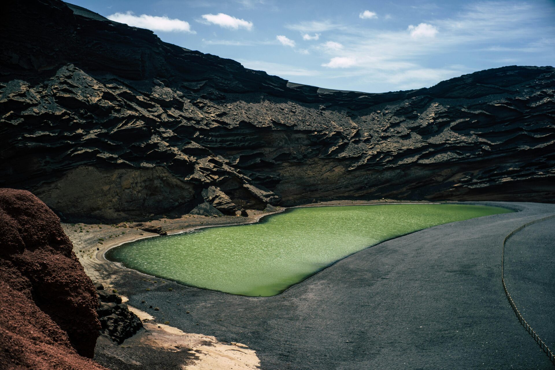 The iconic volcanic craters of Lanzarote