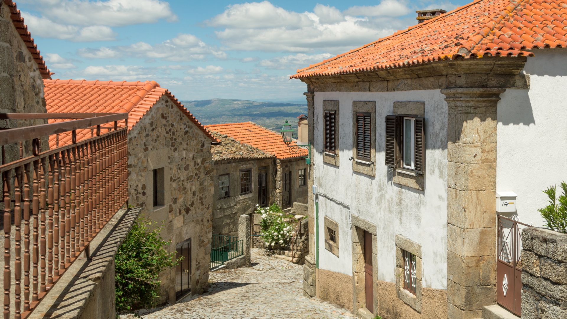 The village features narrow, cobbled streets, old stone houses, and offers panoramic views of the surrounding landscape, including the Mondego Valley. 