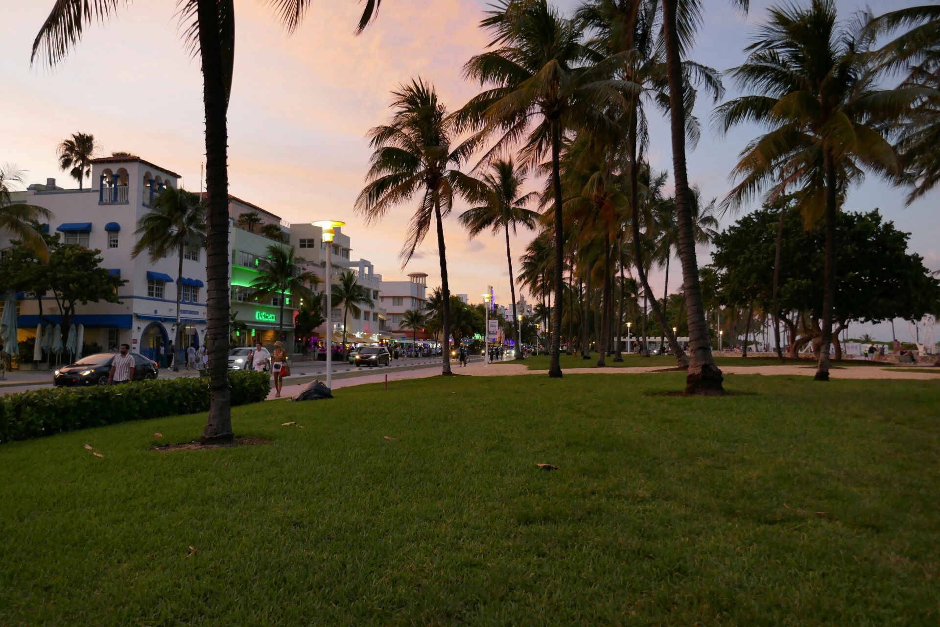 Miami skyline at dusk