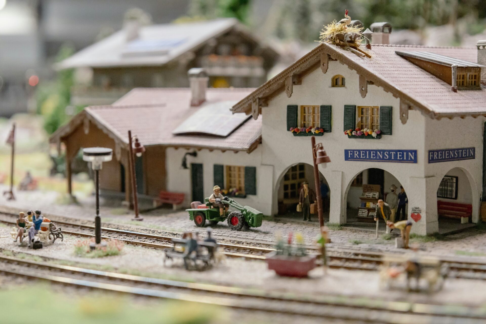 A vibrant Miniatur Wunderland railway
