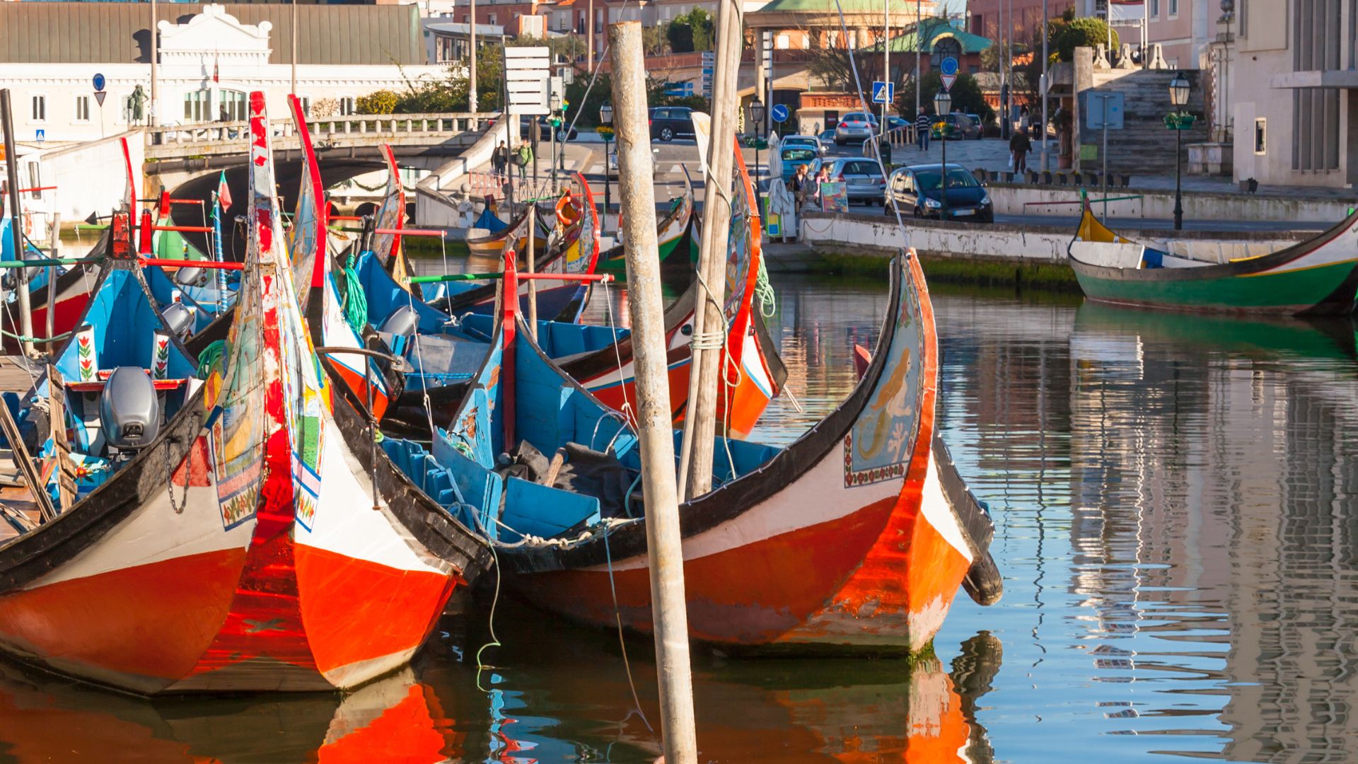 Moliceiro boat in Aveiro, Portugal