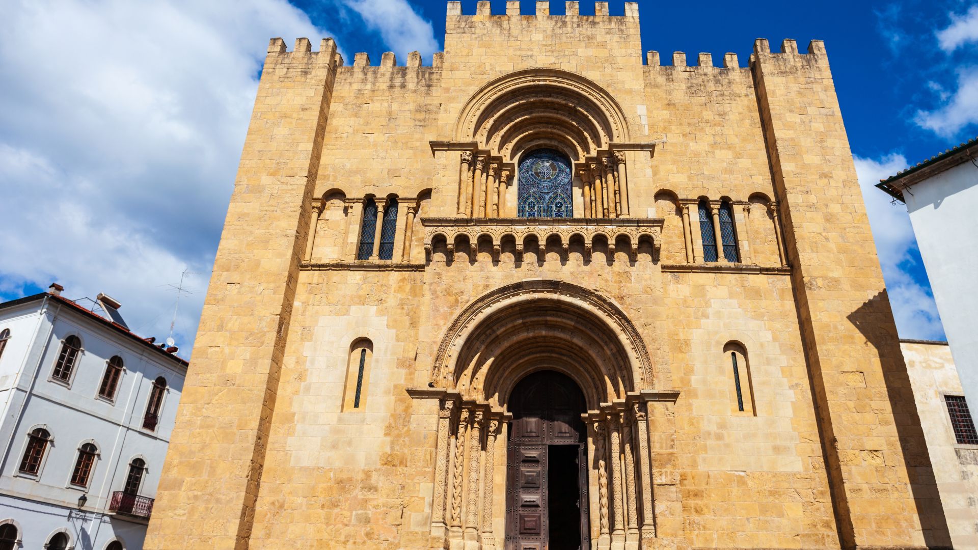 Old Cathedral (Sé Velha de Coimbra) in Coimbra, Centre Portugal