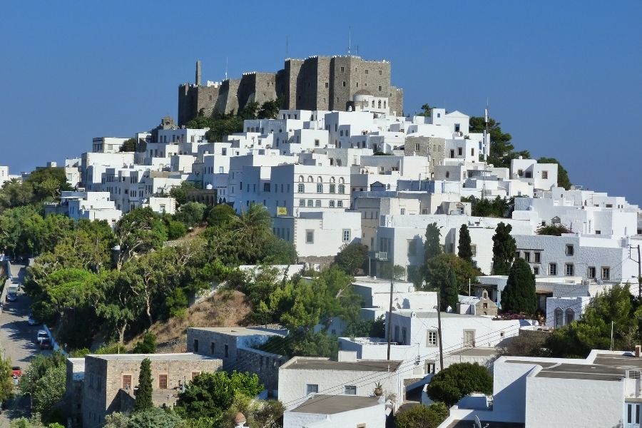 Sunset from Patmos' Chora: Watching the Aegean Turn Gold Over a Landscape Steeped in Prophecy (Truly Magical!)