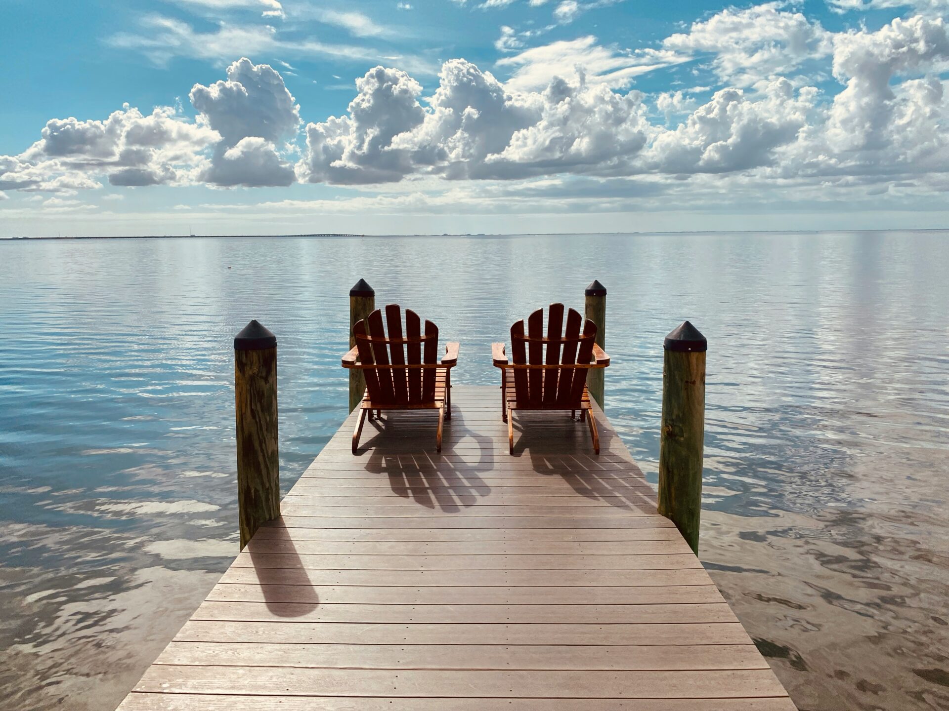 View of Rocky Point in Tampa with calm beach shoreline