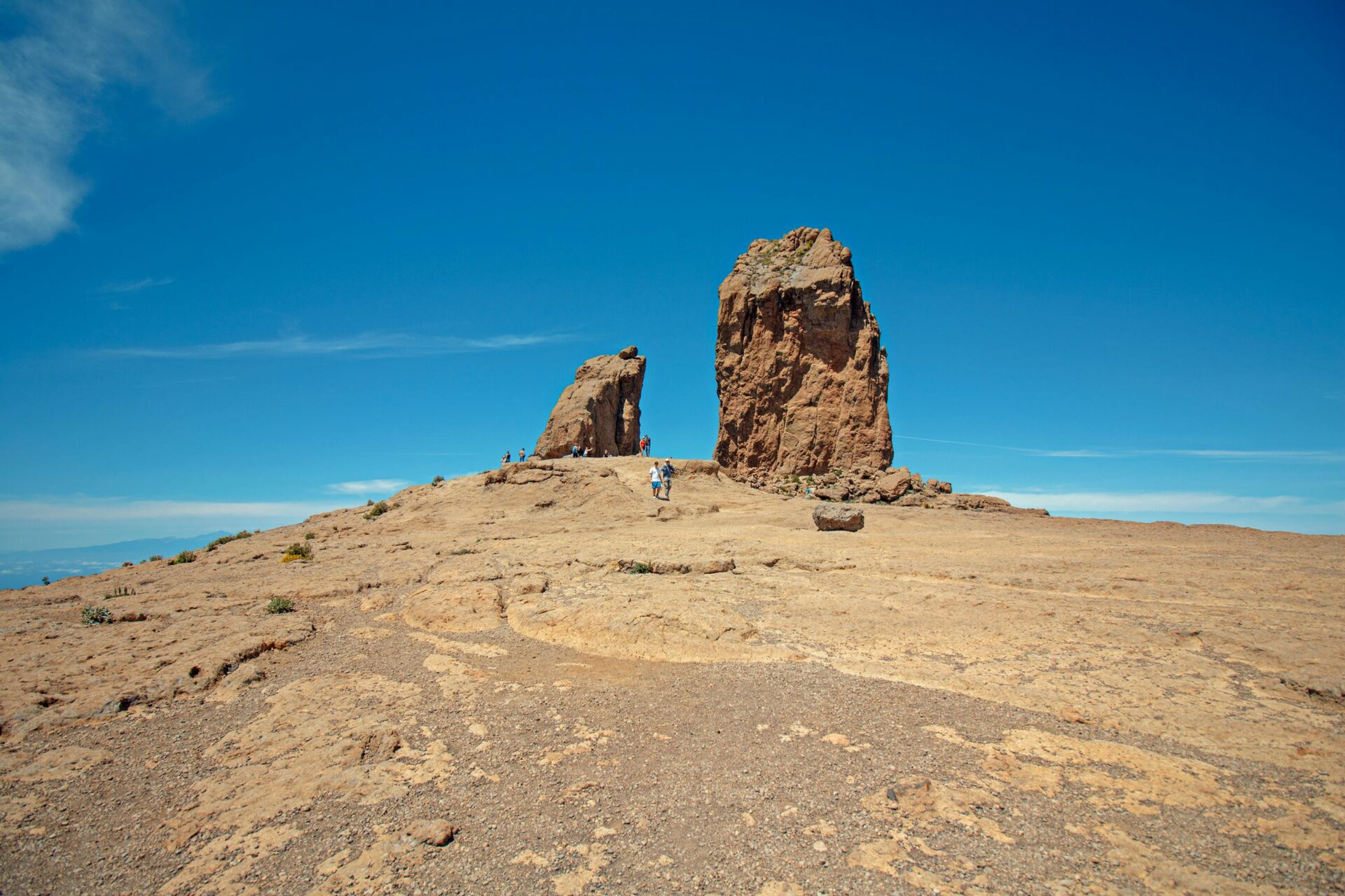 Roque Nublo, an impressive volcanic rock formation