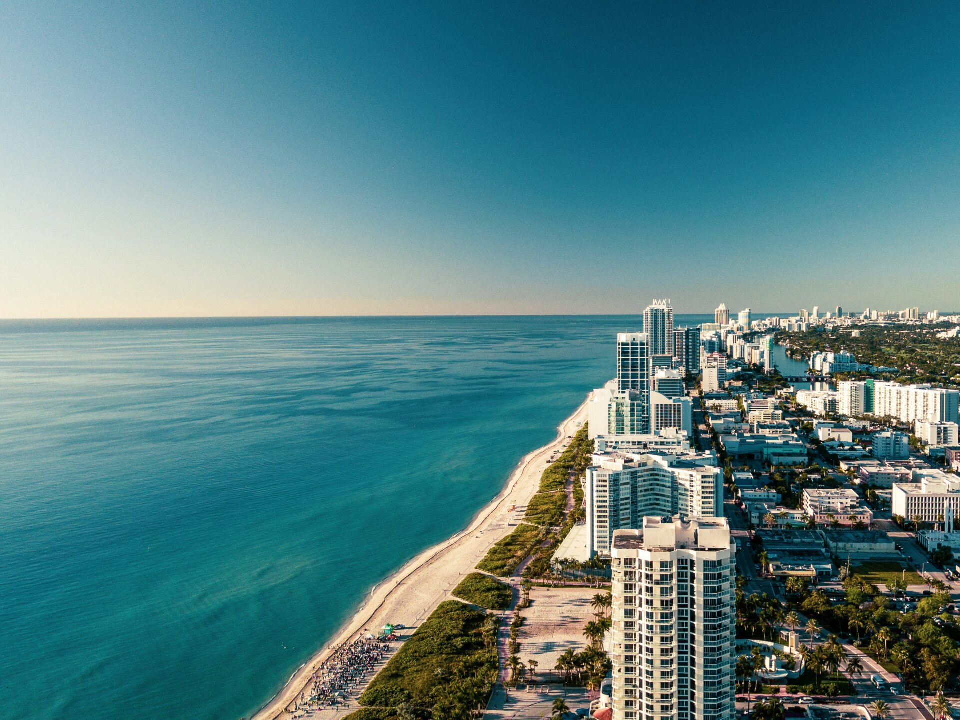  Aerial view of Miami Beach 