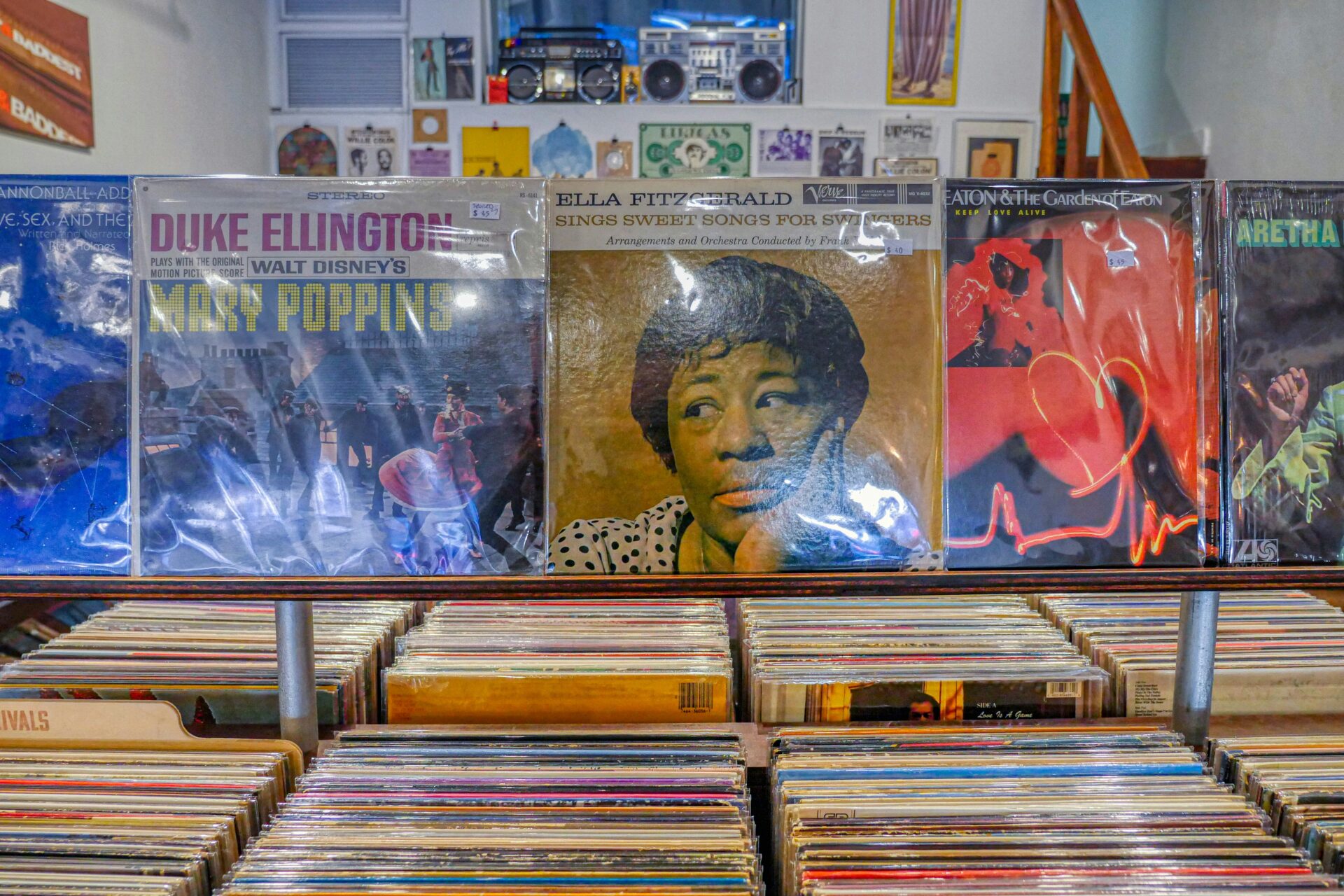 Uncle Tony's Donut Shoppe, a unique record store in Orlando specializing in rare jazz and island music records,